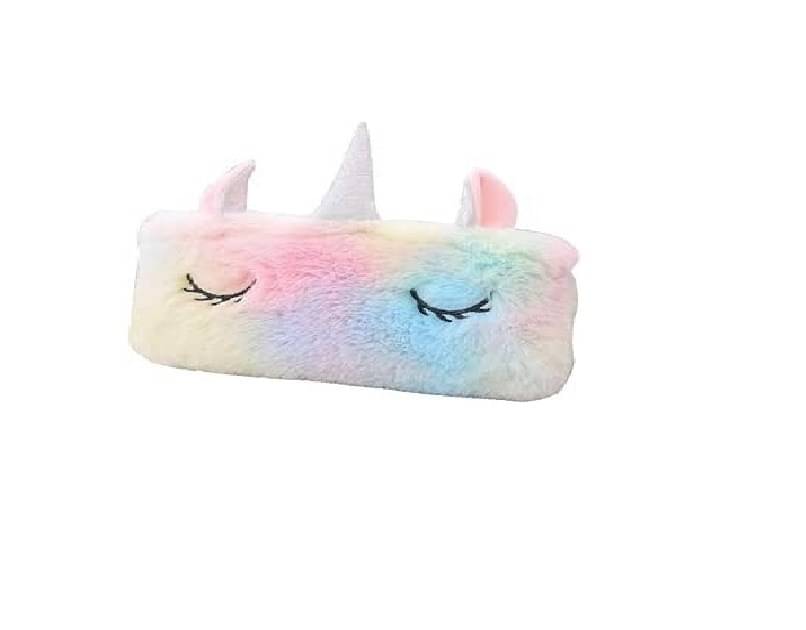     			ECLET Unicorn Pencil Cases Pouch Student Stationery Storage Pouch Kit Unicorn Plush Pencil Pouch for Kids, Cosmetics Pouch for Girls Art Polyester Pencil Box  (Set of 1, Multicolor)