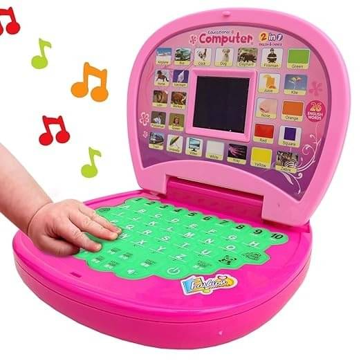     			Eclet Computer Toy Baby Laptop for Kids Battery Operated Learning Toy with LED Display  (Multicolor)set of 1
