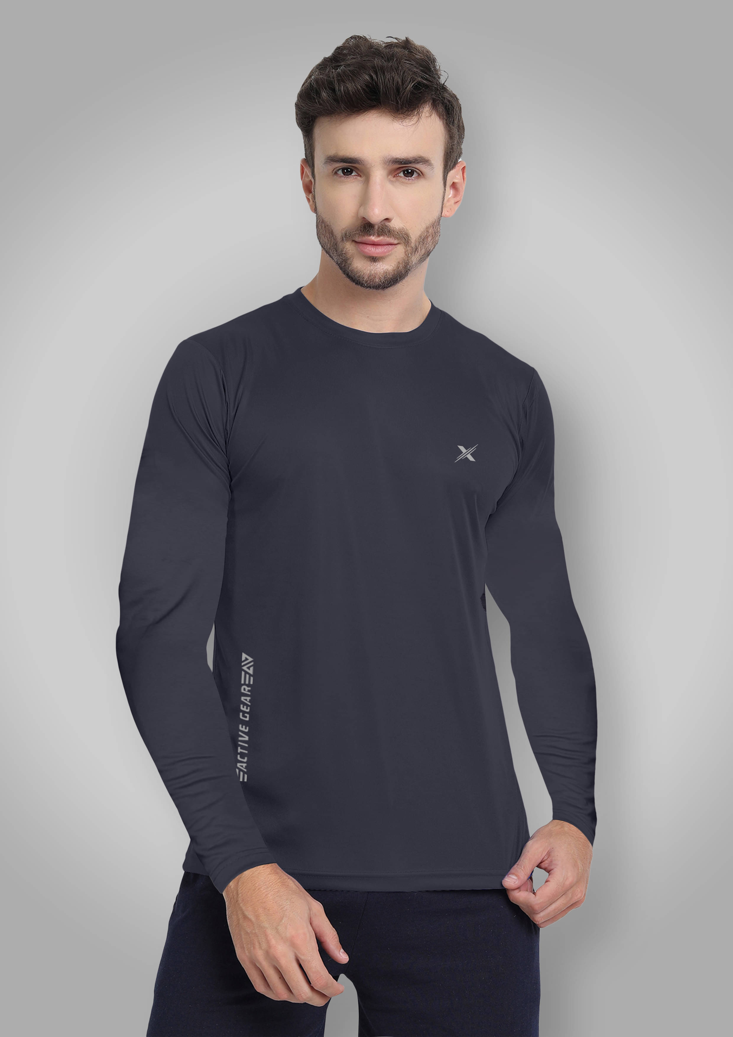 FTX Polyester Regular Fit Printed Full Sleeves Men's Round T-Shirt - Dark Grey ( Pack of 1 ) FTX Polyester Regular Fit Printed Full Sleeves Men's Round T-Shirt - Dark Grey ( Pack of 1 )
