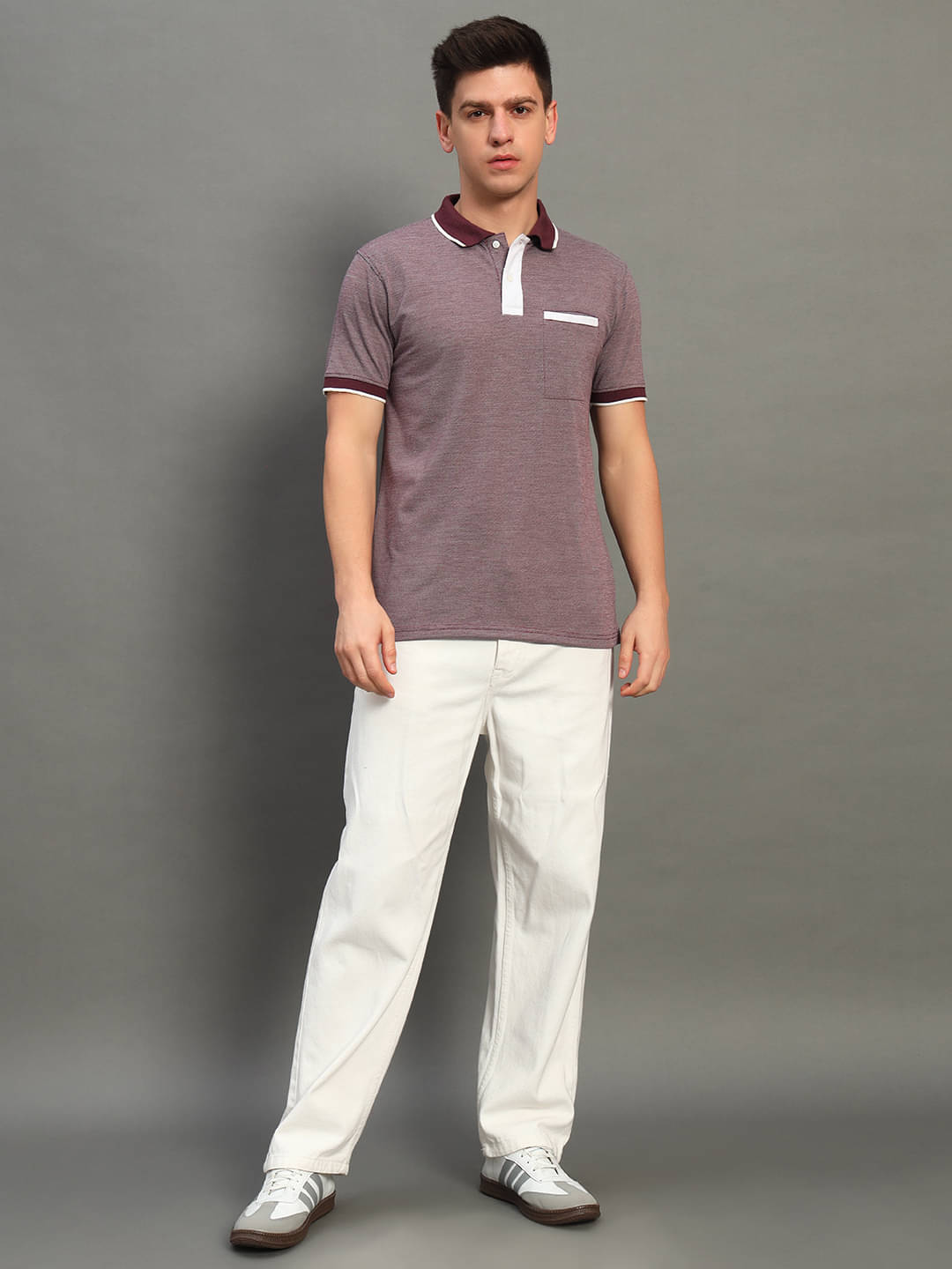 GET GOLF Pack of 1 Cotton Blend Regular Fit Solid Half Sleeves Men's Polo T Shirt ( Maroon ) GET GOLF Pack of 1 Cotton Blend Regular Fit Solid Half Sleeves Men's Polo T Shirt ( Maroon )