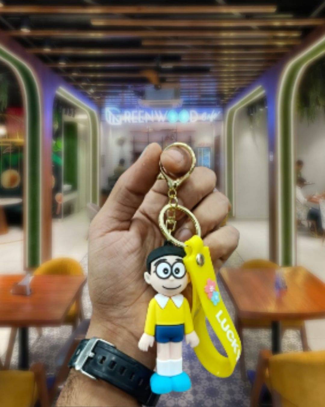     			GT Gala Time Cute 3D Nobita Cartoon Keyring,Toy For Gift Kids,Boys,Girls,Adults Keychain