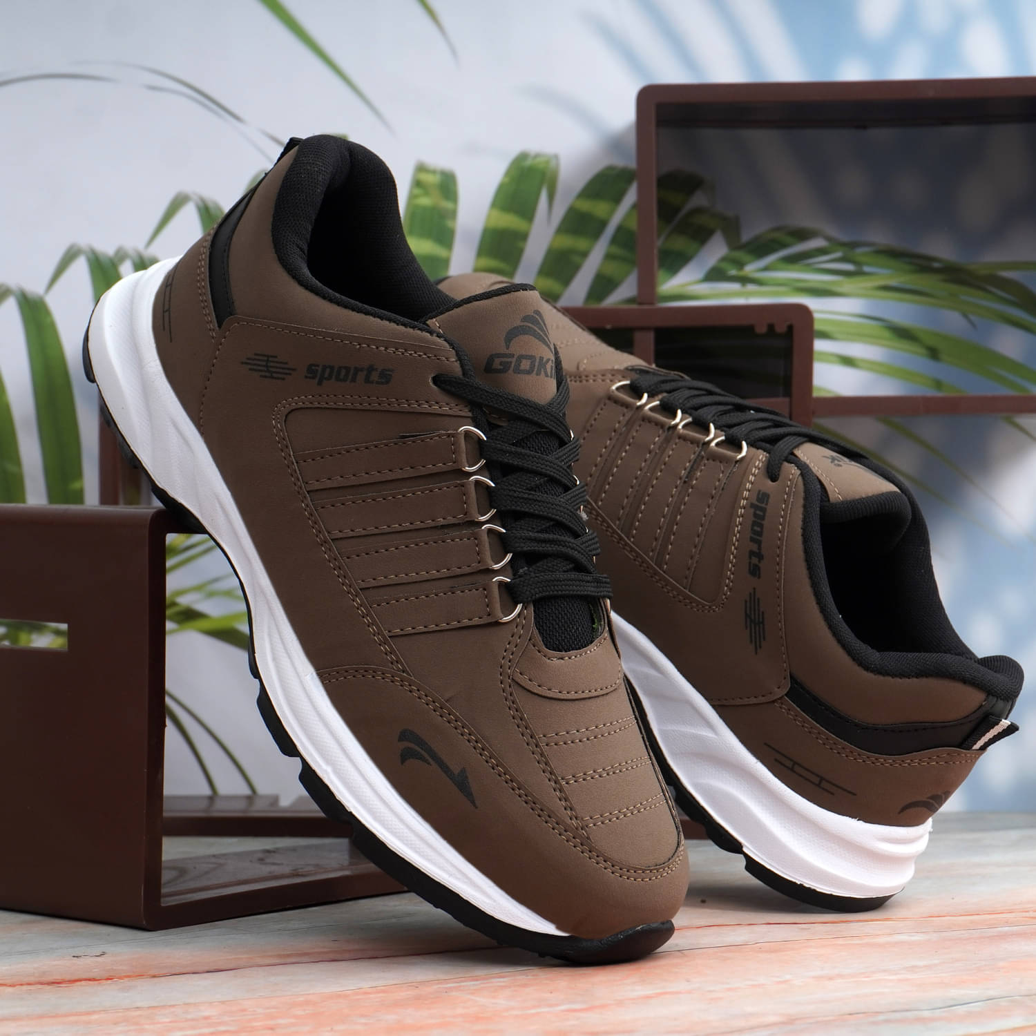 Gokik cos Tan Men's Sports Running Shoes     			Gokik cos Tan Men's Sports Running Shoes