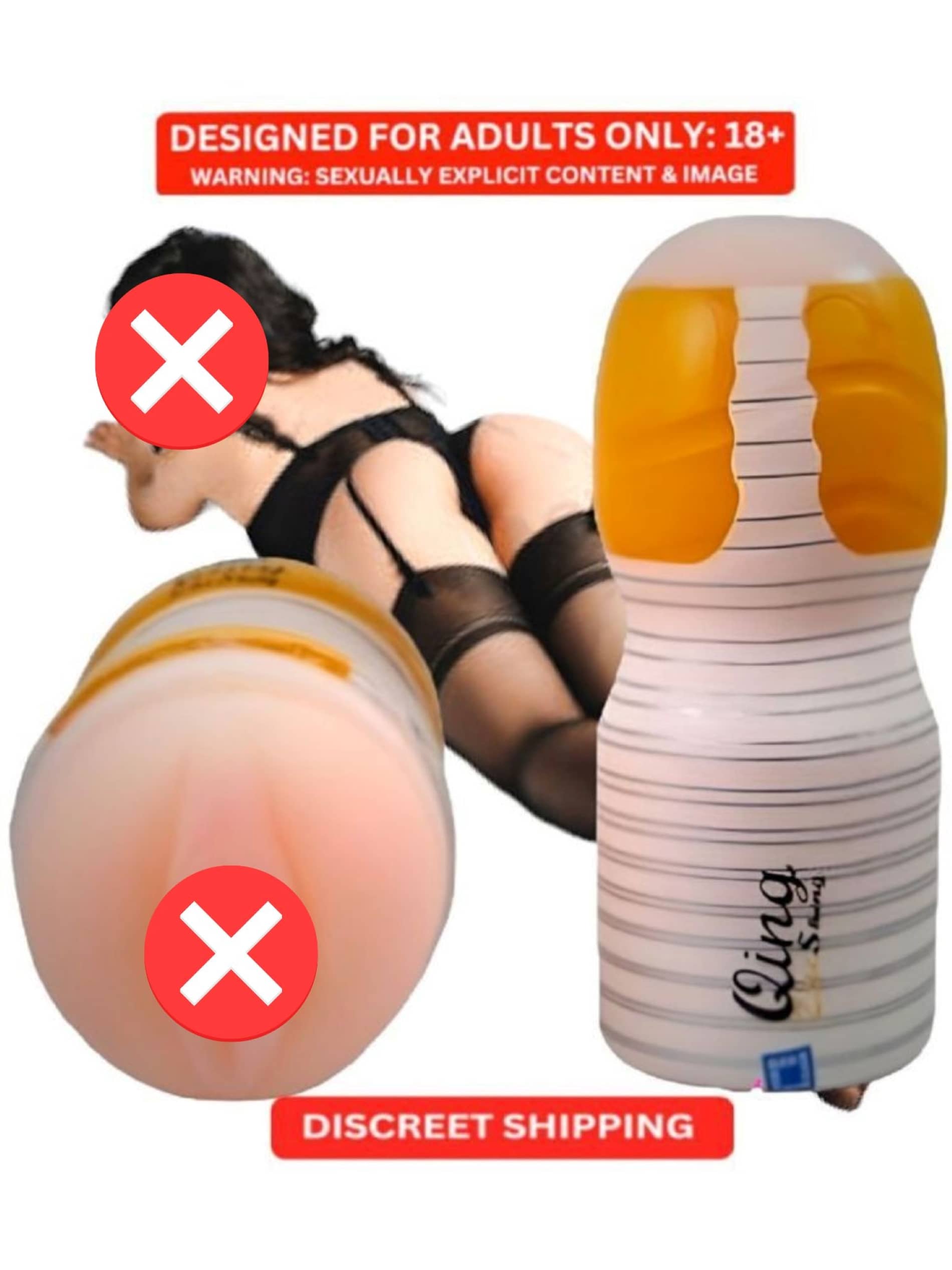 Half Body Real touch Soft and Comfortable Vigina Sexy Mini Doll Silicone Pocket Pussy Toy For Men Masturbation with Free Lube BY CRAZYNYT