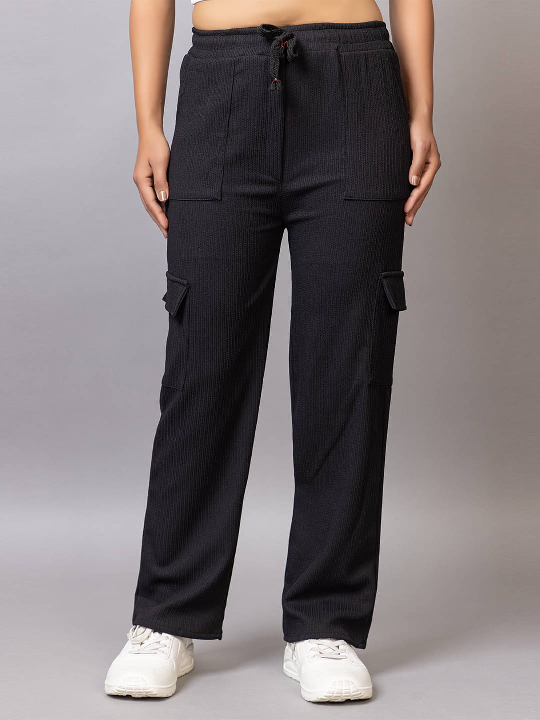     			PROBASIC Pack of 1 Cotton Blend Regular Women's Formal Pants ( Black )