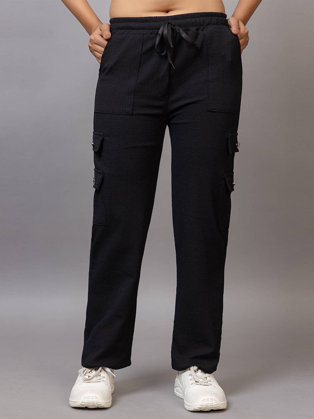     			PROBASIC Pack of 1 Cotton Blend Regular Women's Formal Pants ( Black )