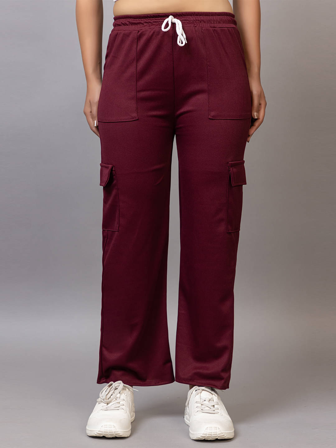     			PROBASIC Pack of 1 Cotton Blend Regular Women's Formal Pants ( Maroon )