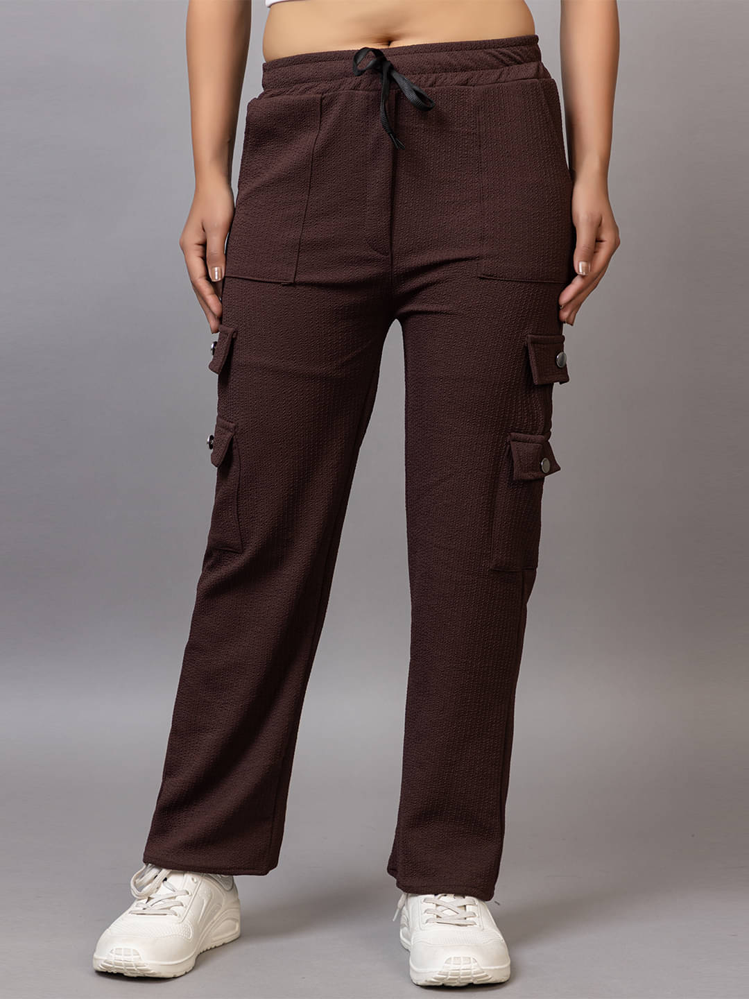     			PROBASIC Pack of 1 Cotton Blend Regular Women's Formal Pants ( Brown )