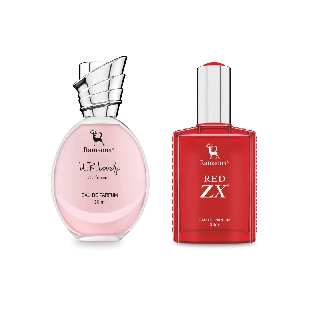 Ramsons - U R LOVELY & RED ZX Eau De Parfum For Unisex 30ml each ( Pack of 2 )