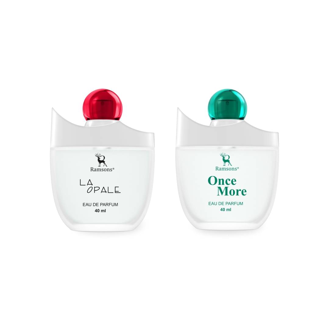 Ramsons - LA OPALE & ONCE MORE EDP Fresh Mild -Fragrance For Women 40ml each ( Pack of 2 ) Ramsons - LA OPALE & ONCE MORE EDP Fresh Mild -Fragrance For Women 40ml each ( Pack of 2 )