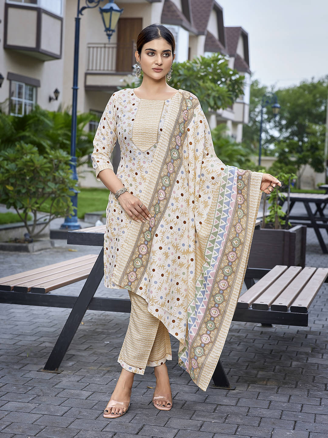 Royal Export Cotton Blend Printed Kurti With Pants Women's Stitched Salwar Suit - Yellow ( Pack of 1 ) Royal Export Cotton Blend Printed Kurti With Pants Women's Stitched Salwar Suit - Yellow ( Pack of 1 )