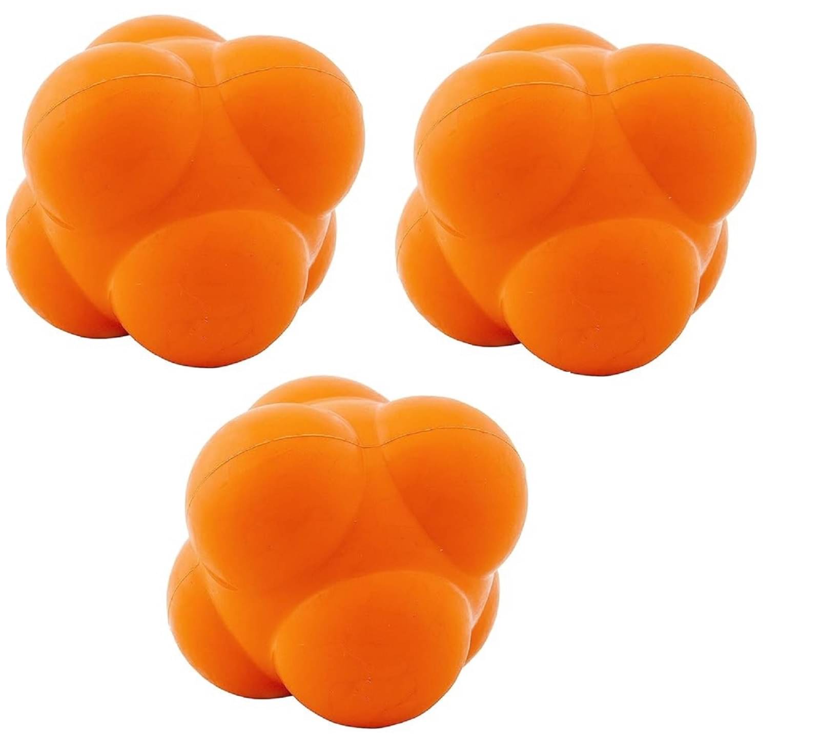 Rubber Reaction Ball for Improving Agility, Reflexes and Hand-eye Coordination Skills 3 Pcs Rubber Reaction Ball for Improving Agility, Reflexes and Hand-eye Coordination Skills 3 Pcs