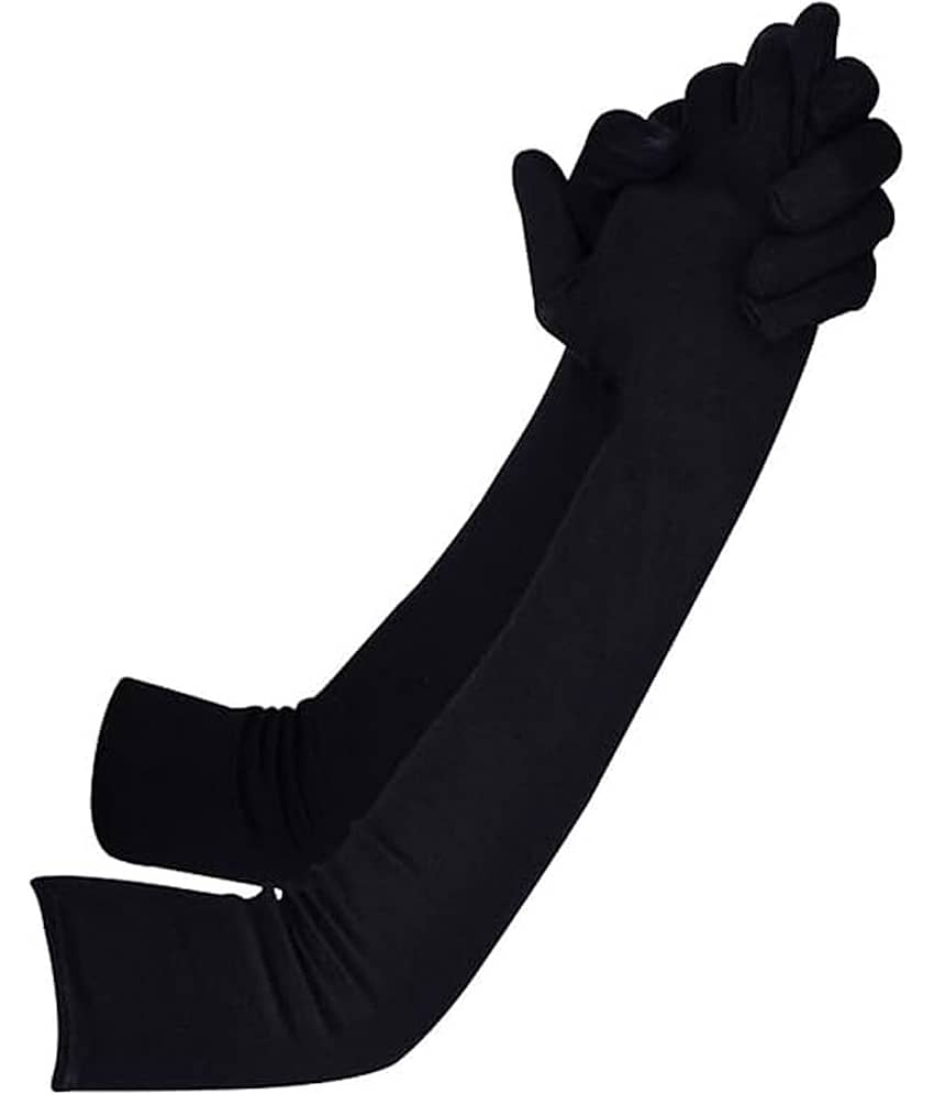 THRIFTKART Black Women's UV Protection Gloves ( Pack of 1 ) - Dupattas & Shawls | Buy online on ZillyBuy
