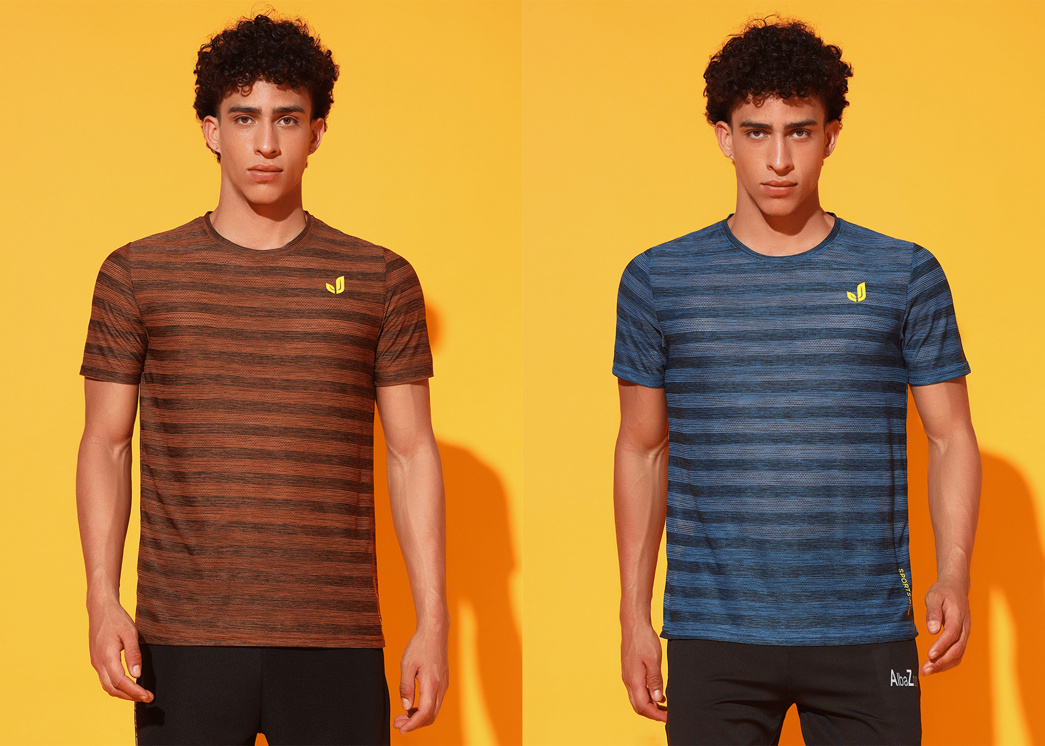 ATIGIANO APPAREL Polyester Regular Fit Striped Half Sleeves Men's Round T-Shirt - Multicolor10 ( Pack of 2 ) ATIGIANO APPAREL Polyester Regular Fit Striped Half Sleeves Men's Round T-Shirt - Multicolor10 ( Pack of 2 )