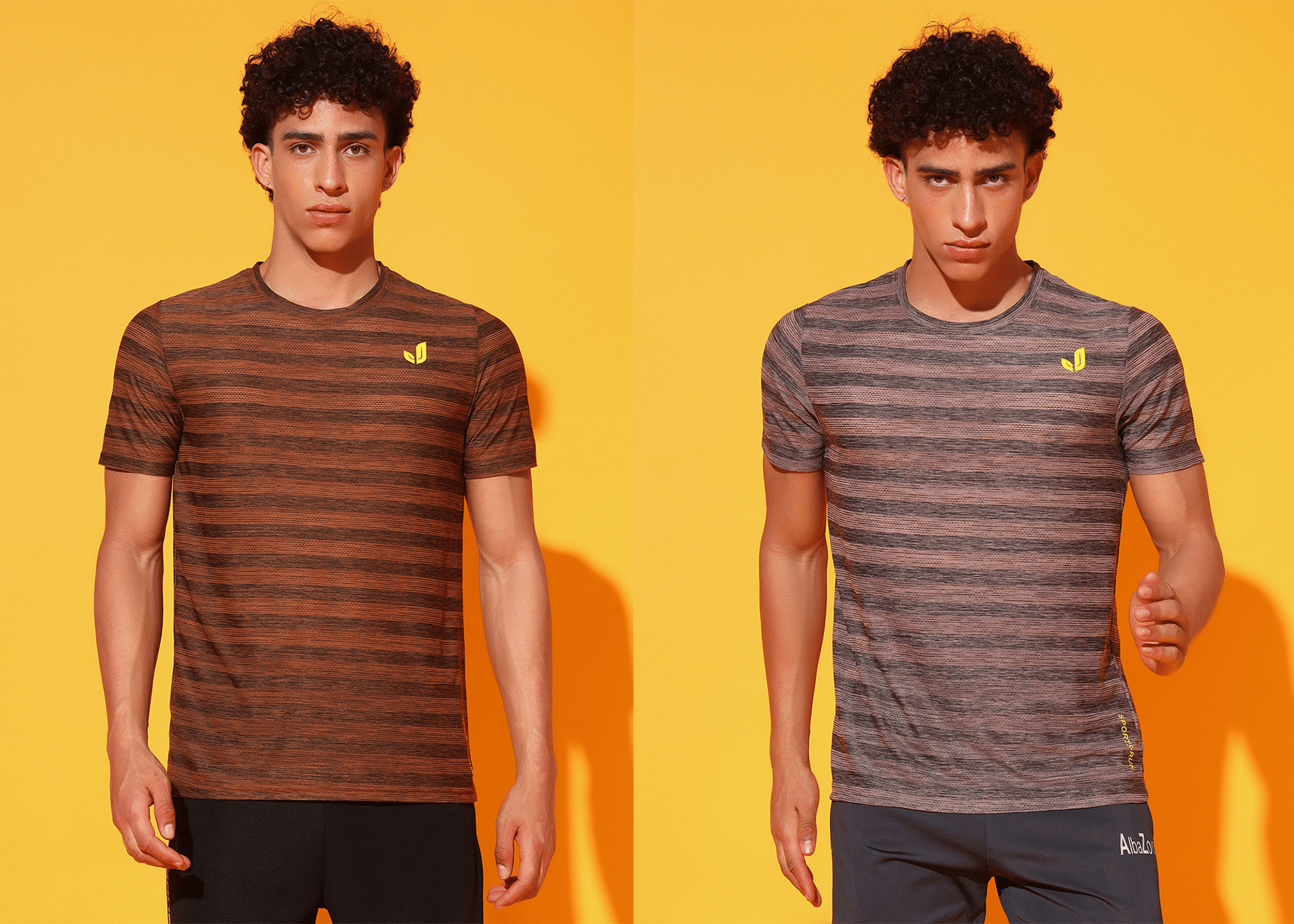 ATIGIANO APPAREL Polyester Regular Fit Striped Half Sleeves Men's Round T-Shirt - Multicolor1 ( Pack of 2 ) ATIGIANO APPAREL Polyester Regular Fit Striped Half Sleeves Men's Round T-Shirt - Multicolor1 ( Pack of 2 )