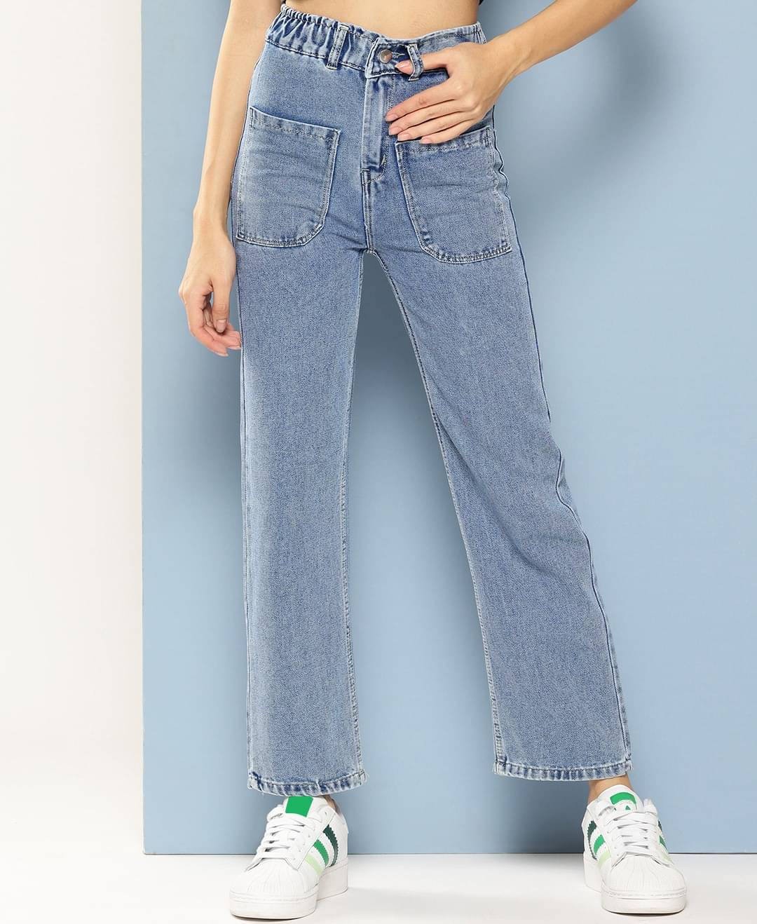     			Aarika Girls Denim Jeans ( Pack of 1 , Light Blue )