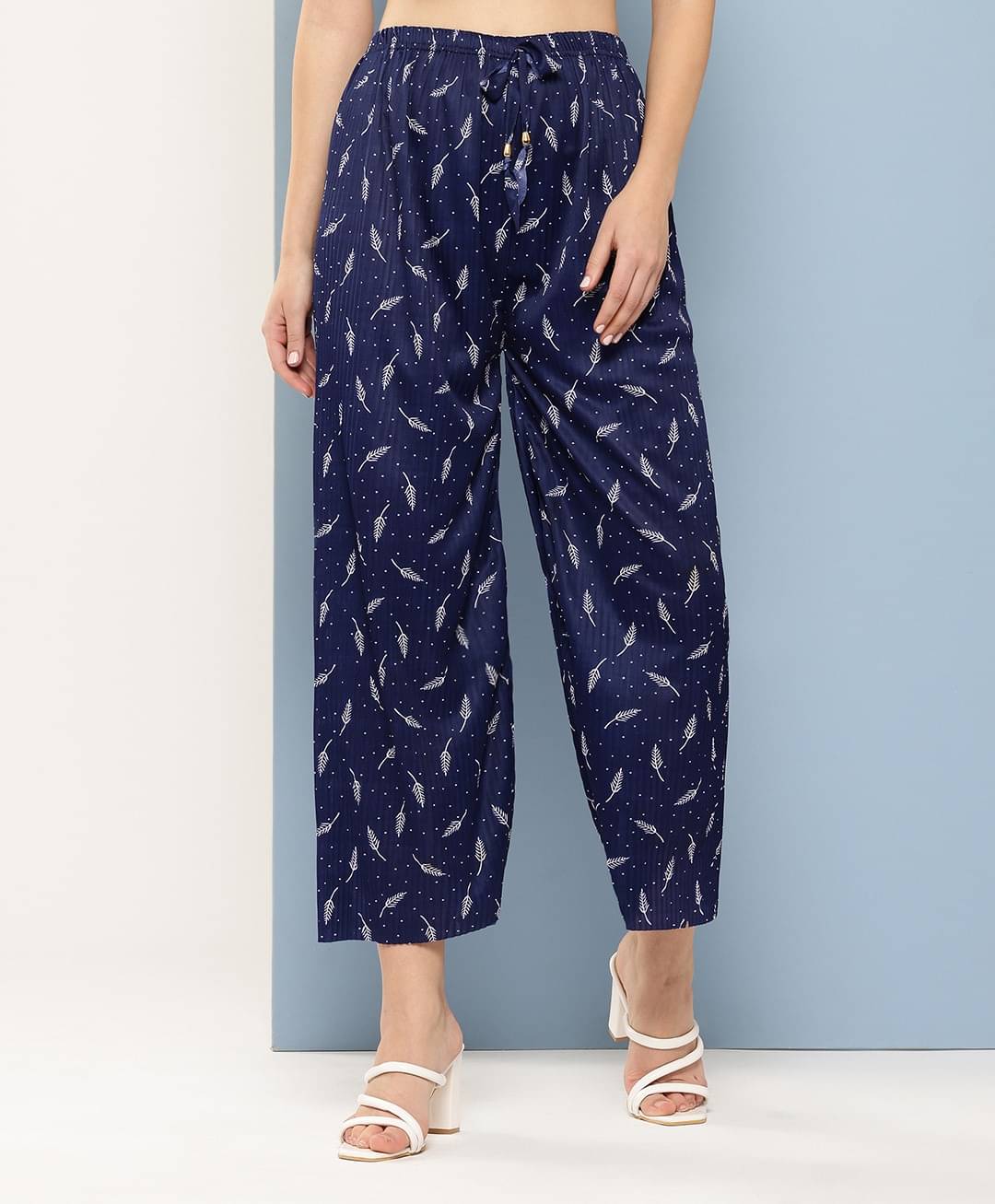     			Aarika Pack of 1 Girls Nylon Palazzo ( Navy Blue )