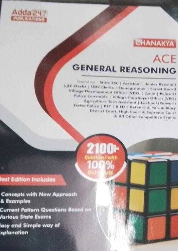     			Adda247 Chanakya Ace General Reasoning | 2100+ Question 100% Solution | Adda247 (BOOK, ADDA247)