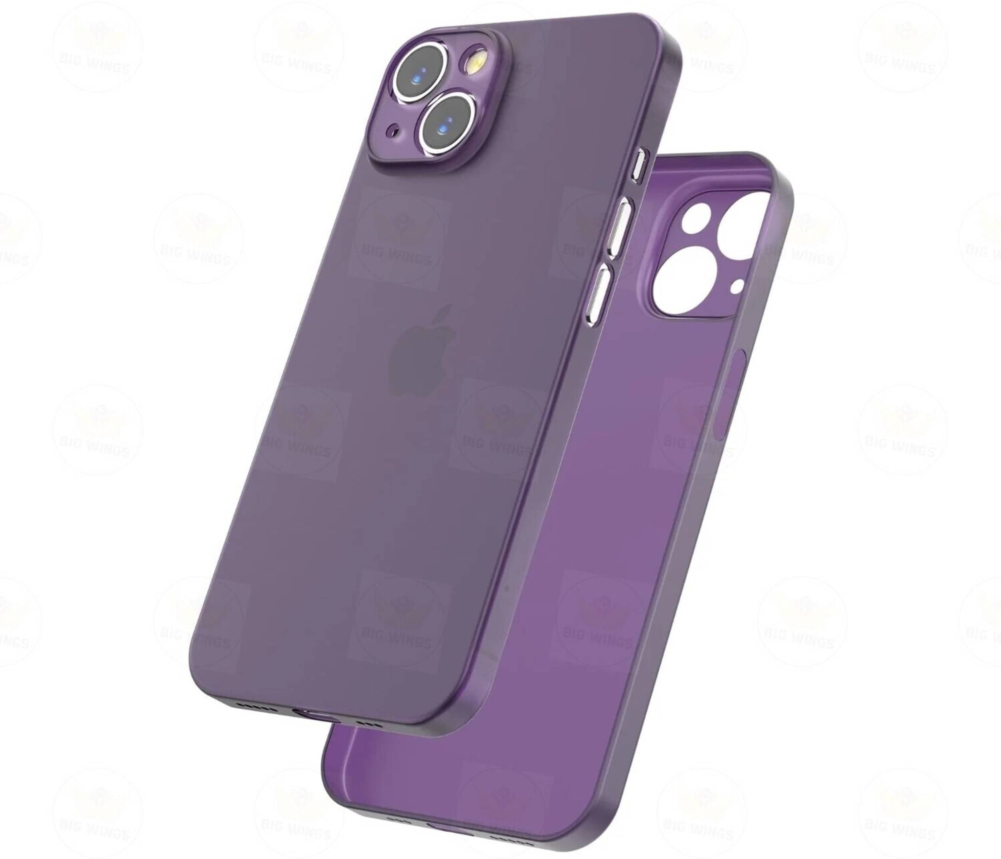     			BIG WINGS Plain Cases Compatible For Polycarbonate Apple iPhone 13 ( Pack of 1 )