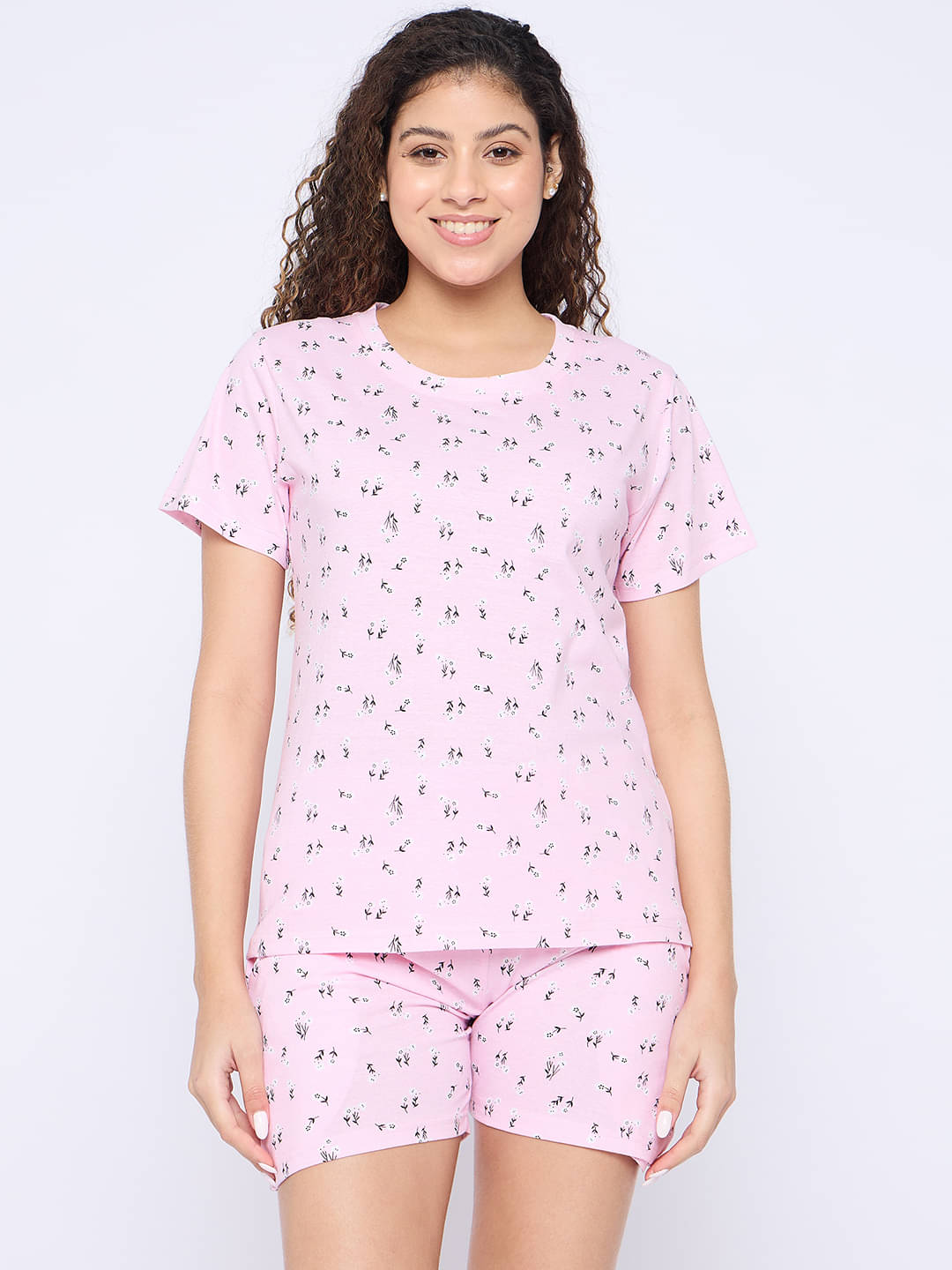    			Camey Peach Cotton Women's Nightwear Nightsuit Sets ( Pack of 1 )