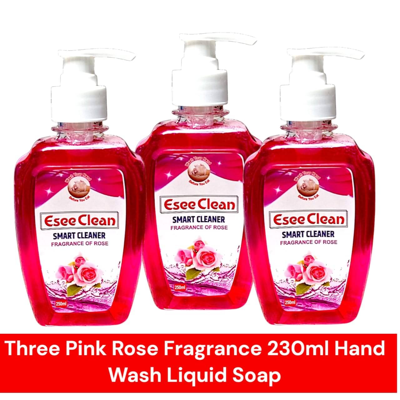 Esee Clean All Purpose Cleaner Gel ROSE 230 mL Pack of 3 Esee Clean All Purpose Cleaner Gel ROSE 230 mL Pack of 3