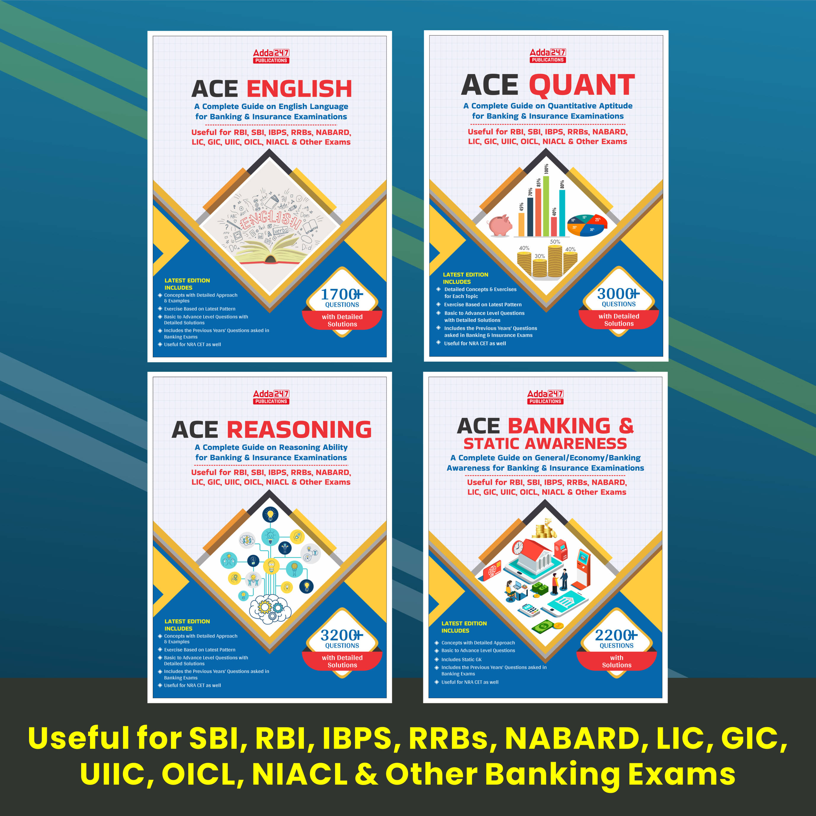Maths, Reasoning, English, Banking & Static Awareness Combo (English Printed Edition) For All Bank & Insurance Exams 2022 (Paperback, Adda247 Publications) Maths, Reasoning, English, Banking & Static Awareness Combo (English Printed Edition) For All Bank & Insurance Exams 2022 (Paperback, Adda247 Publications)