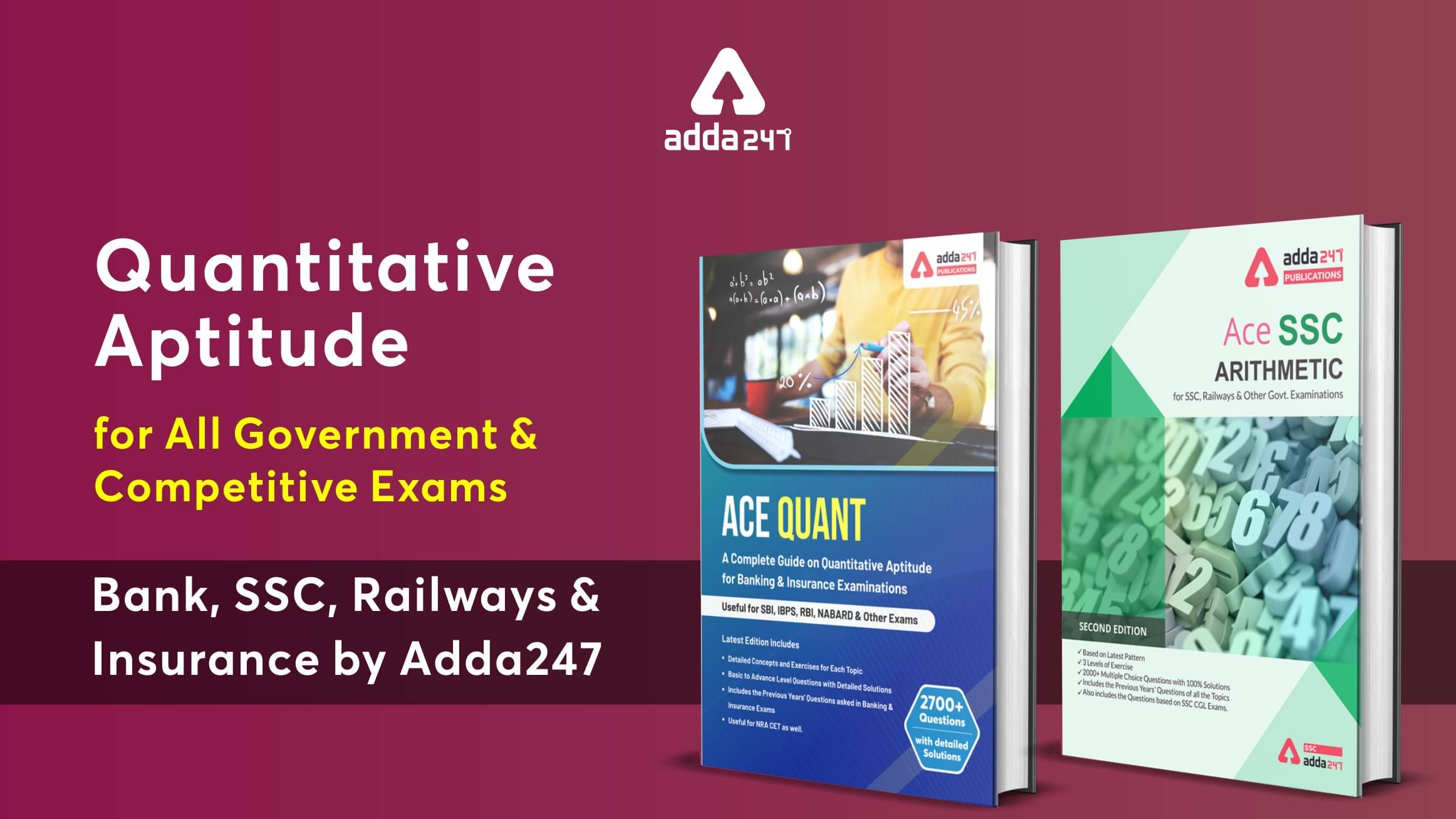 Quantitative Aptitude For All Government & Competitive Exams-Bank, SSC, Railways, Insurance (Paperback, Adda247 Publications) Quantitative Aptitude For All Government & Competitive Exams-Bank, SSC, Railways, Insurance (Paperback, Adda247 Publications)