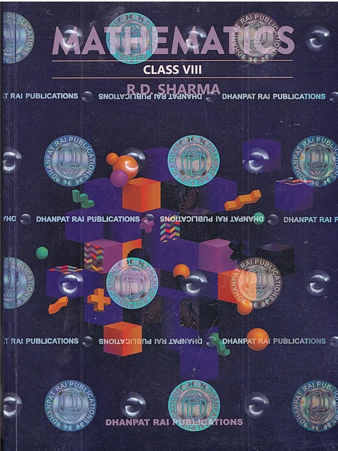     			R D Sharma Mathematics Class 8 - CBSE Examination 2025-2026