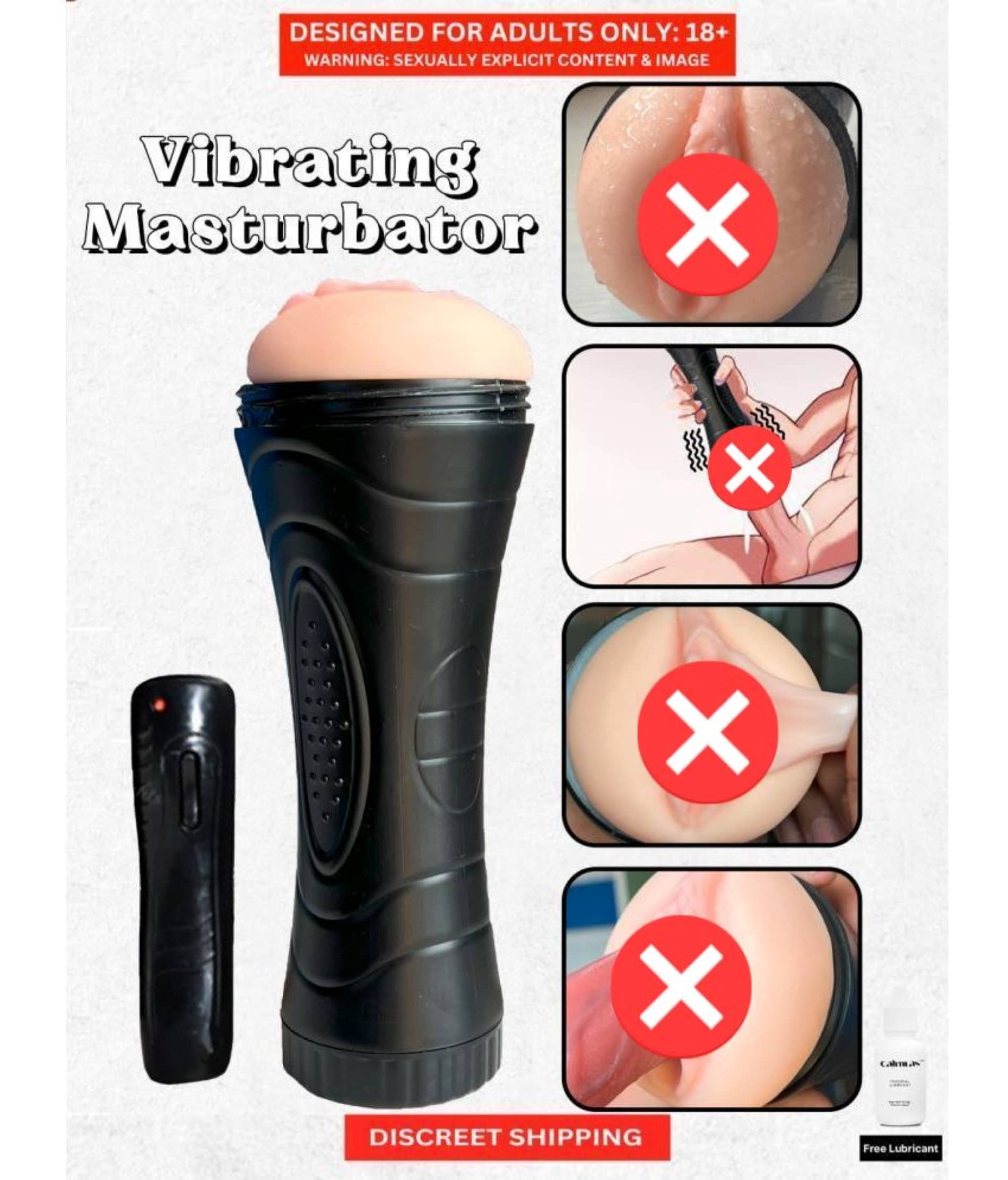 Remote Flashlight Soft silicon Real Fun Male Masturbator Sex Toy For Males by SEX TANTRA