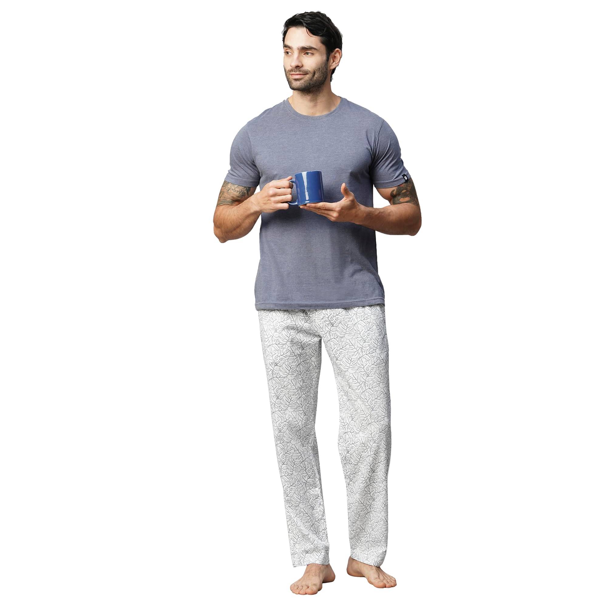     			URBAN SCOTTISH Pack of 1 Pyjama For Men's ( Blue )