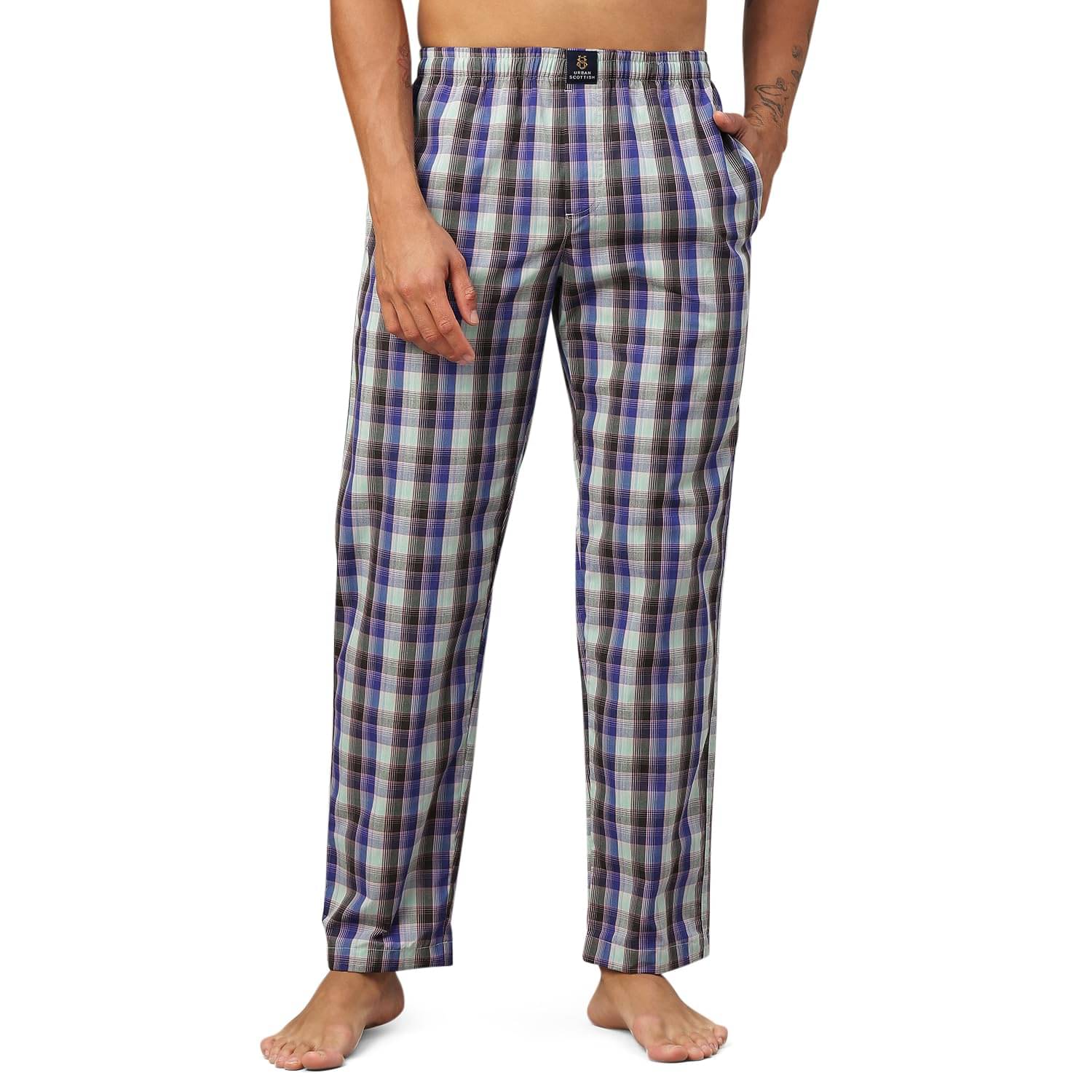     			URBAN SCOTTISH Pack of 1 Pyjama For Men's ( Blue )