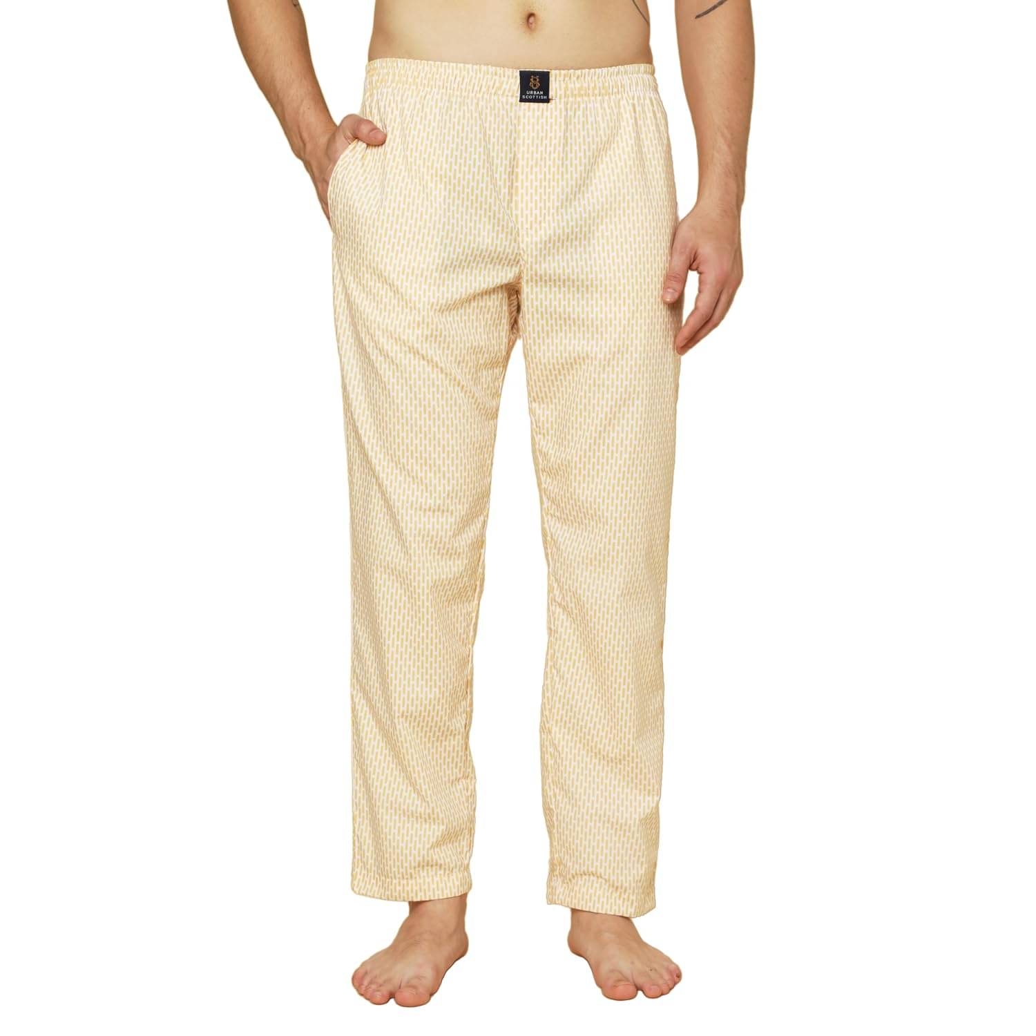 URBAN SCOTTISH Pack of 1 Pyjama For Men's ( Yellow ) URBAN SCOTTISH Pack of 1 Pyjama For Men's ( Yellow )