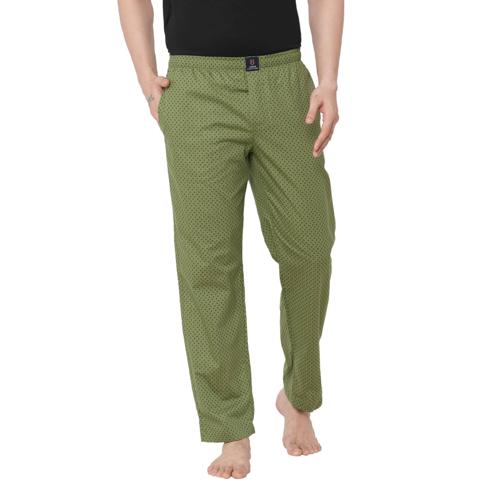URBAN SCOTTISH Pack of 1 Pyjama For Men's ( Green )
