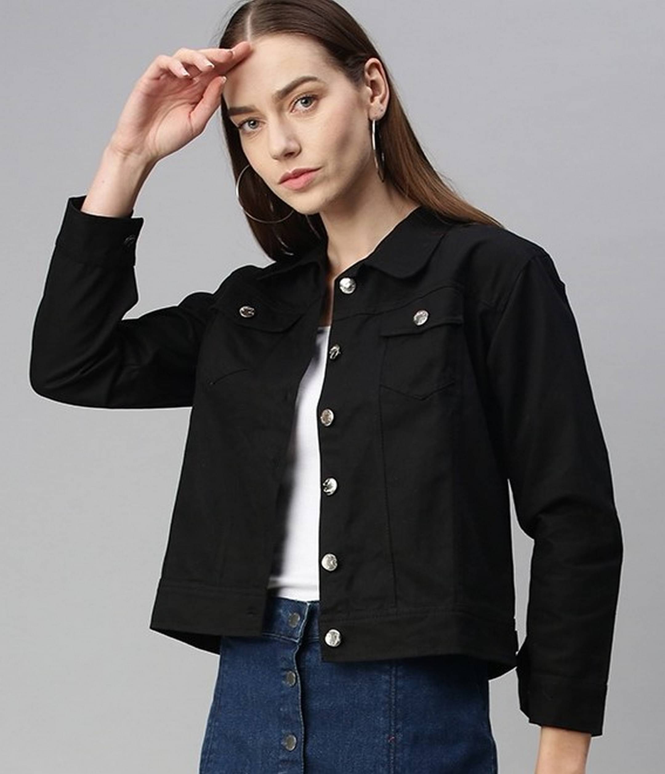     			VOXATI - Denim Multi Color Denim Jacket