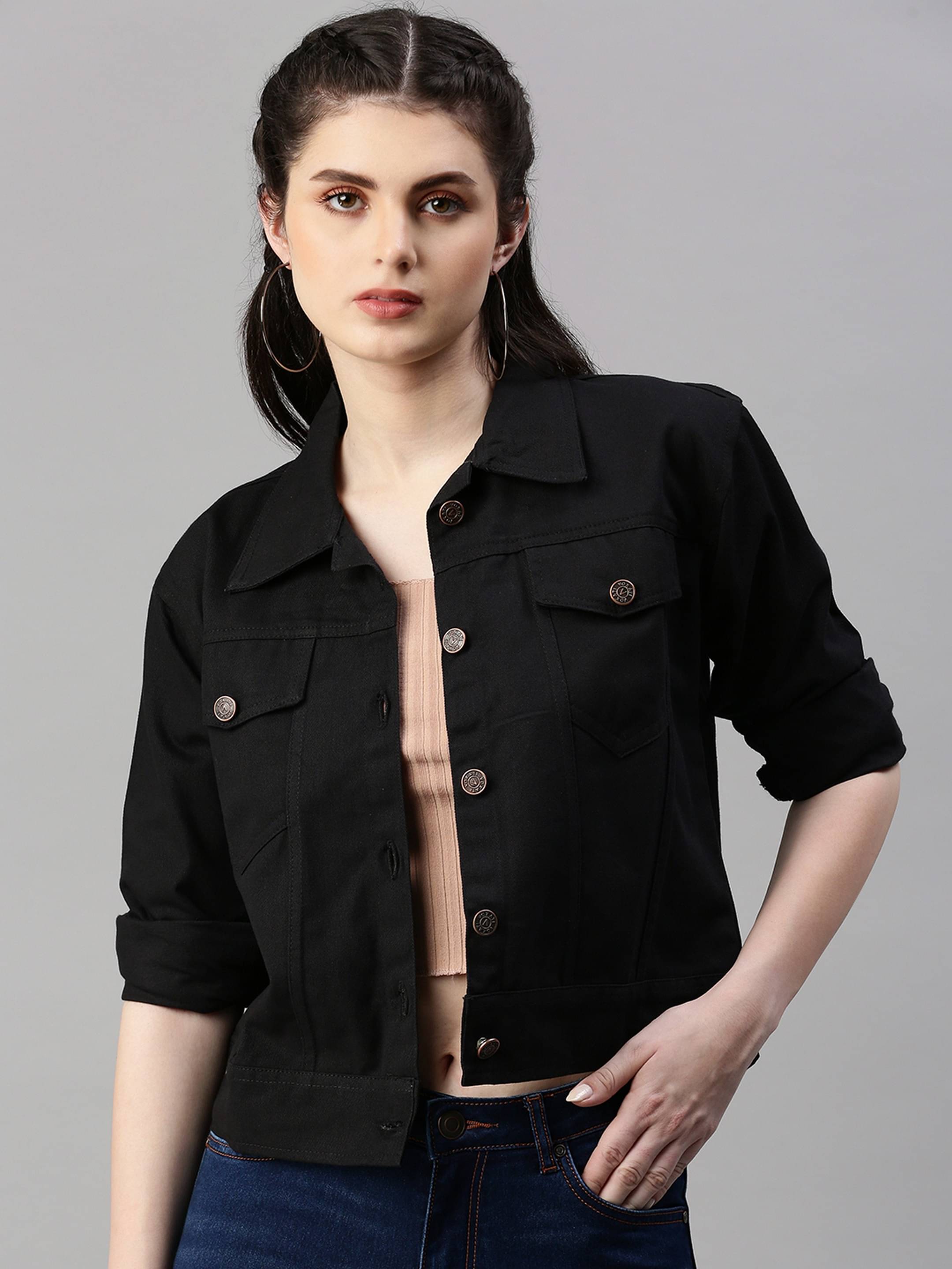     			VOXATI - Denim Multi Color Denim Jacket