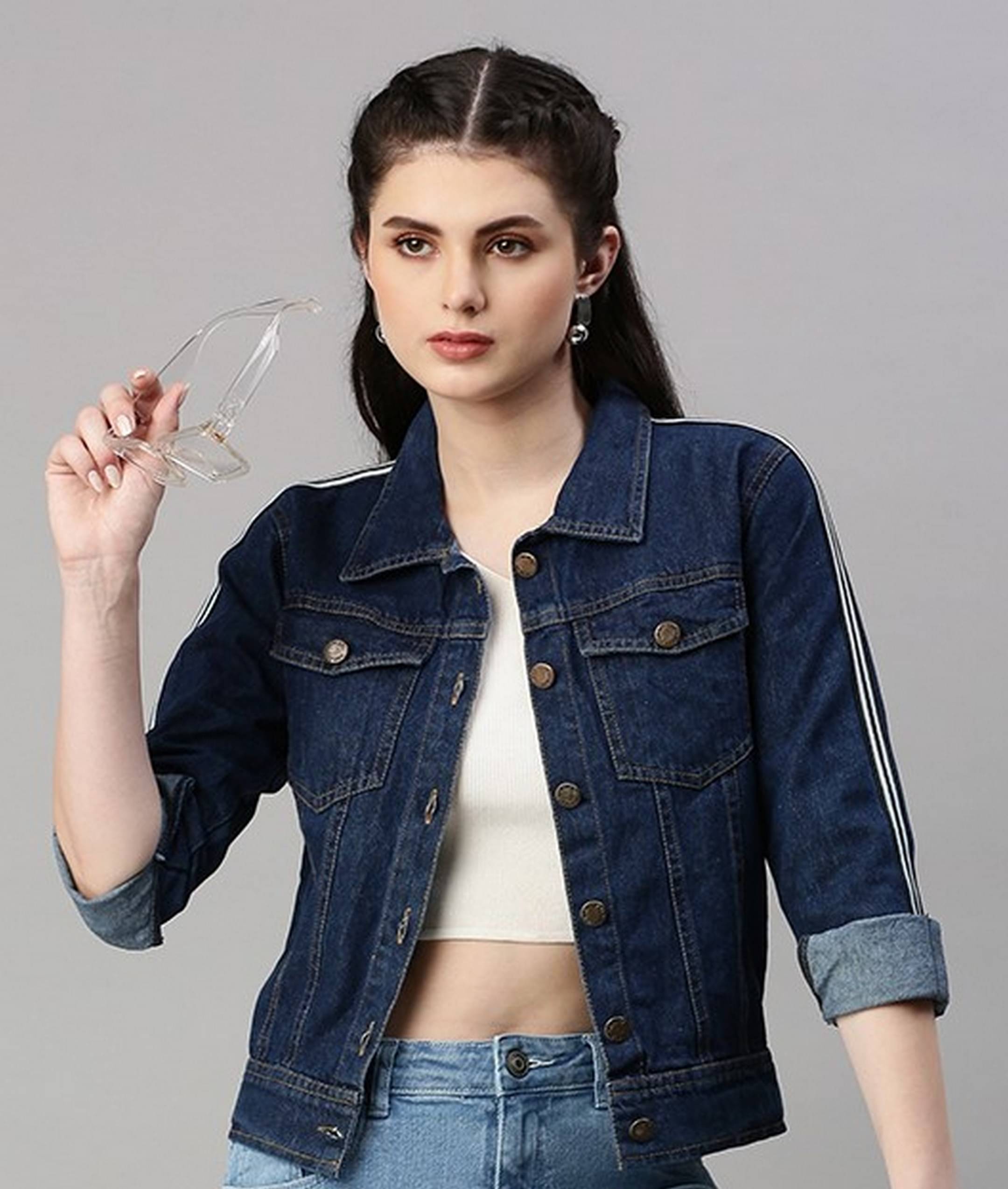 VOXATI Women Denim Jacket ( Multicolor )     			VOXATI Women Denim Jacket ( Multicolor )