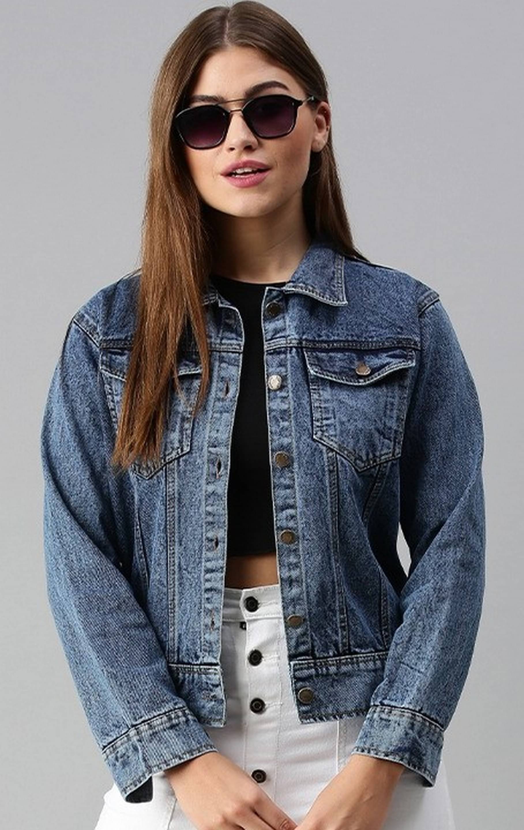     			VOXATI - Denim Multi Color Denim Jacket