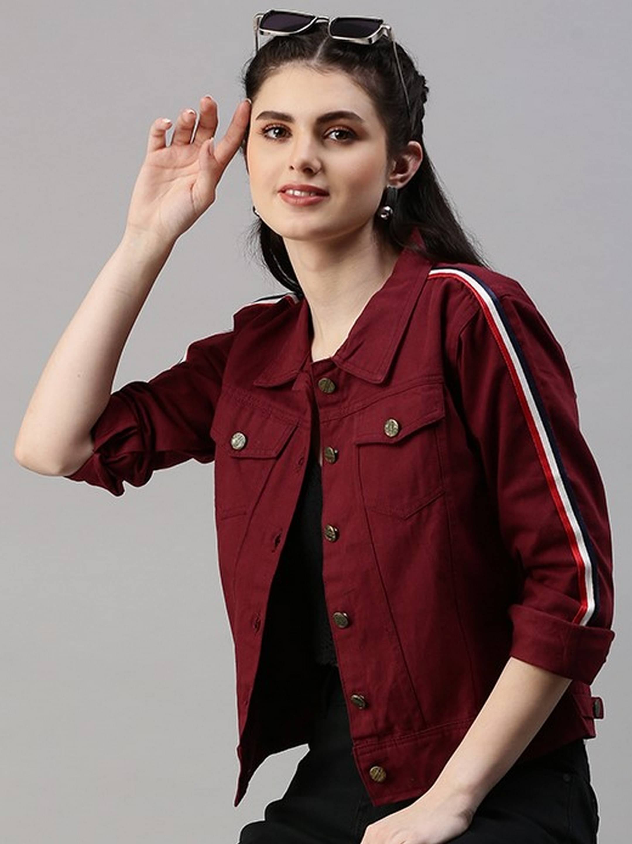     			VOXATI Women Denim Jacket ( Multicolor )