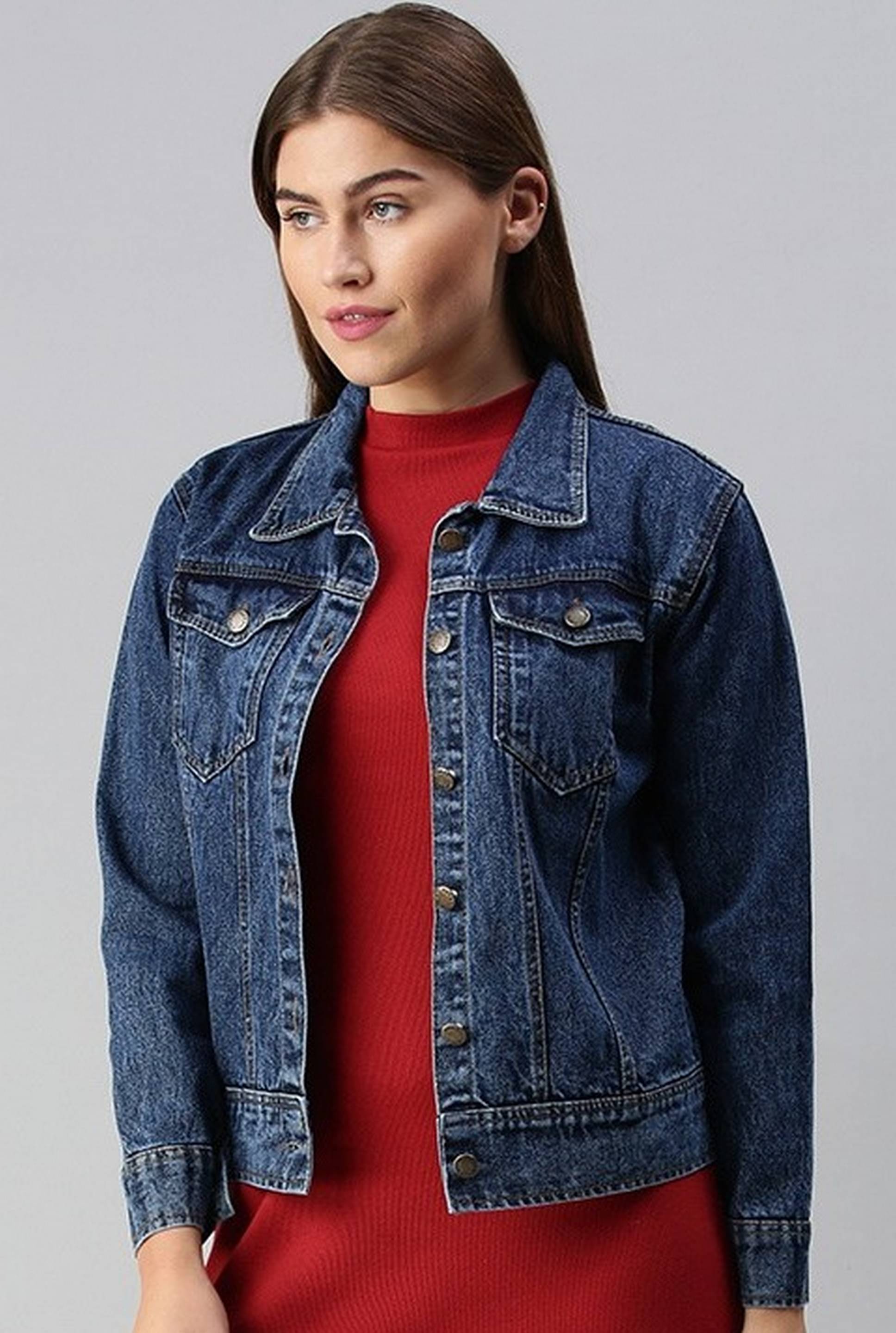     			VOXATI - Denim Multi Color Denim Jacket