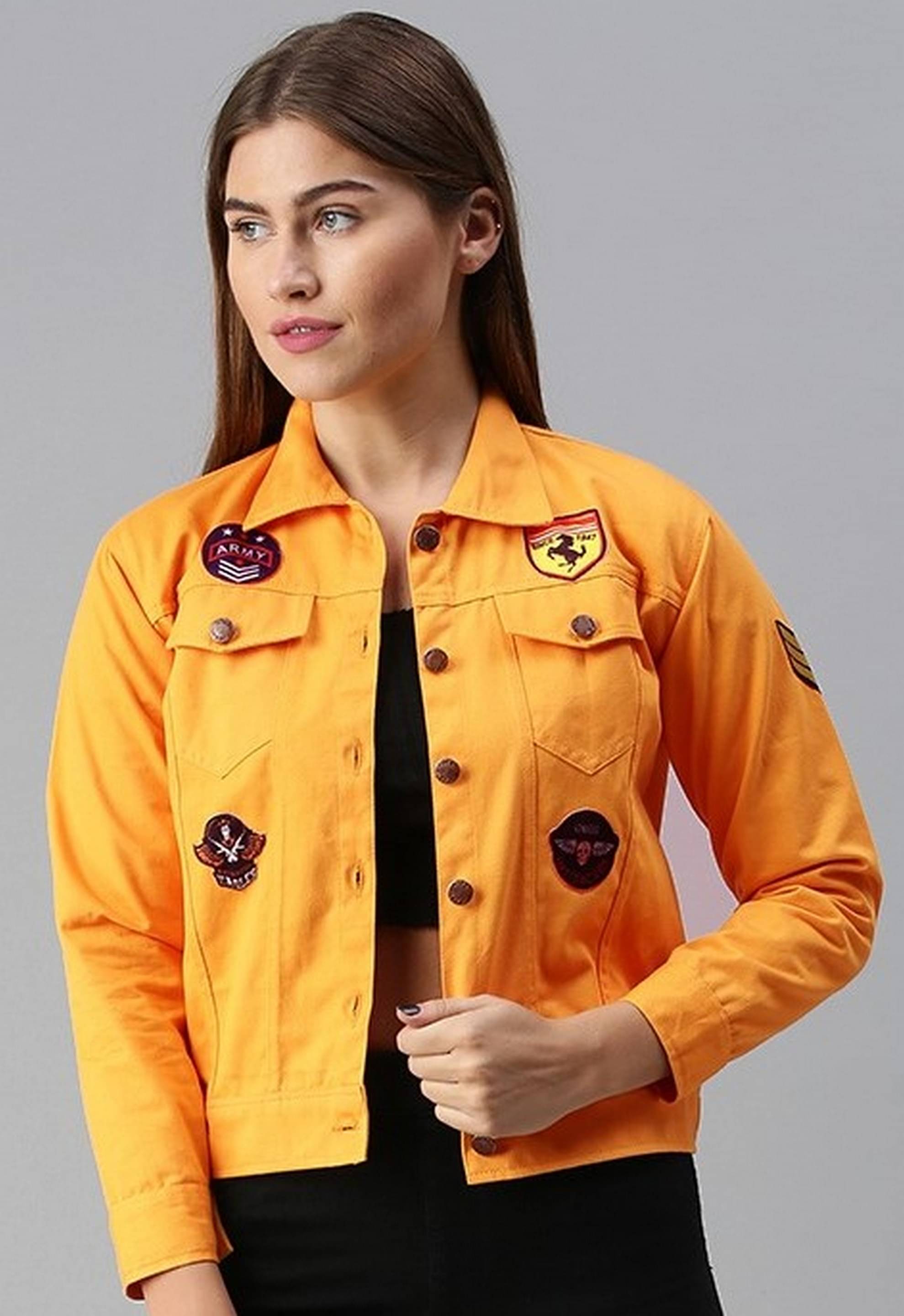     			VOXATI - Denim Multi Color Denim Jacket
