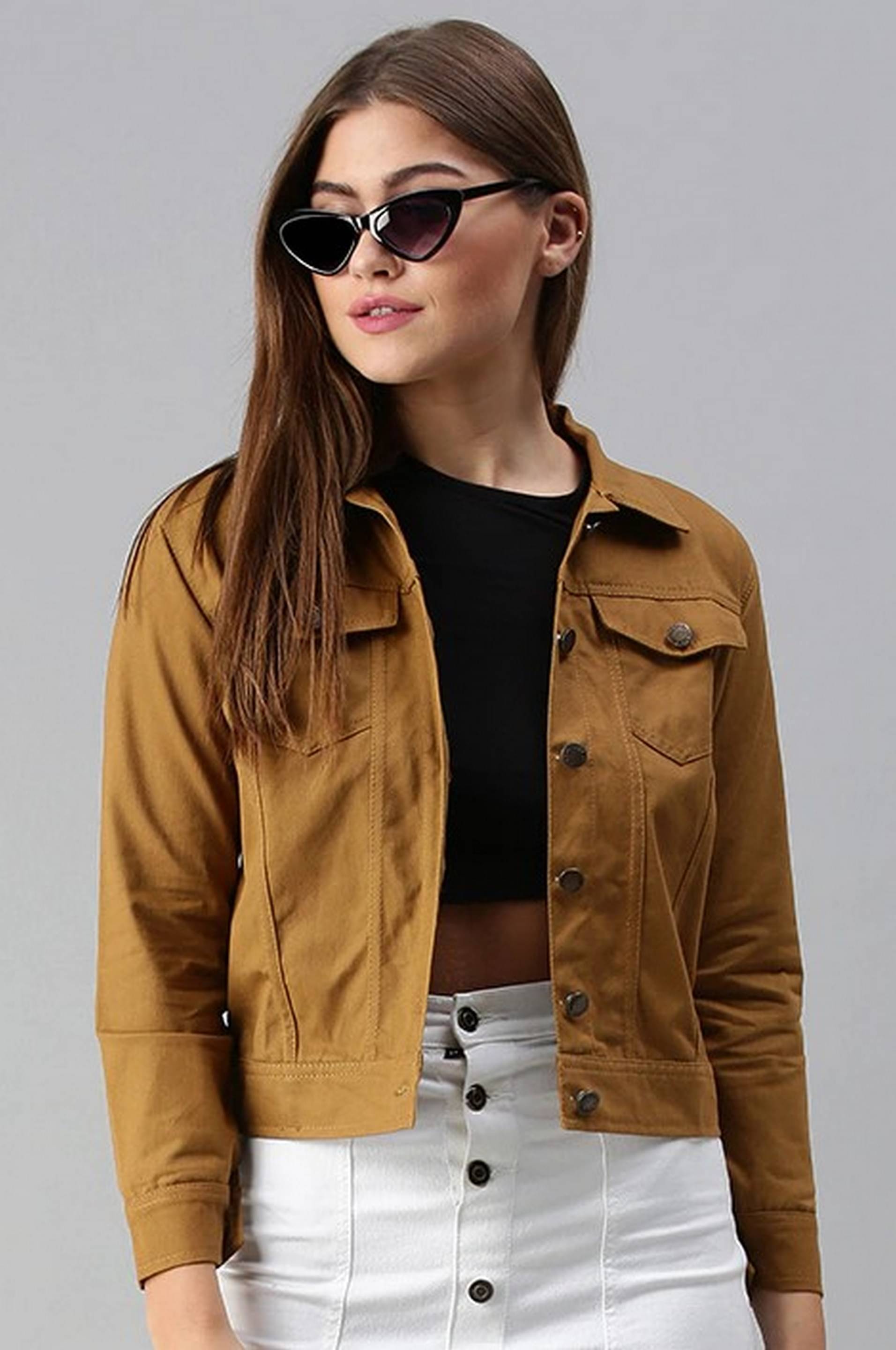     			VOXATI - Denim Multi Color Denim Jacket