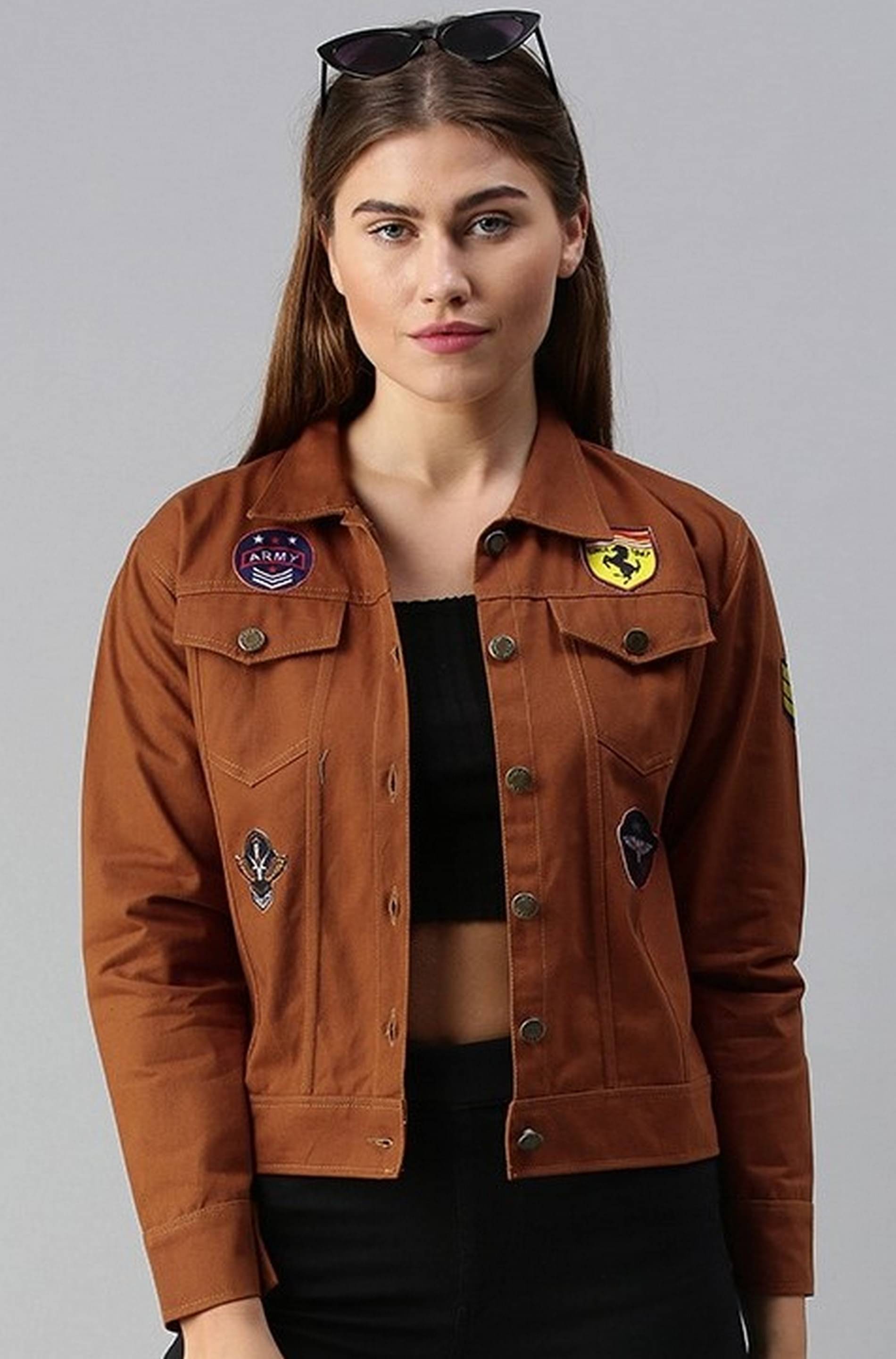     			VOXATI Women Denim Jacket ( Multicolor )