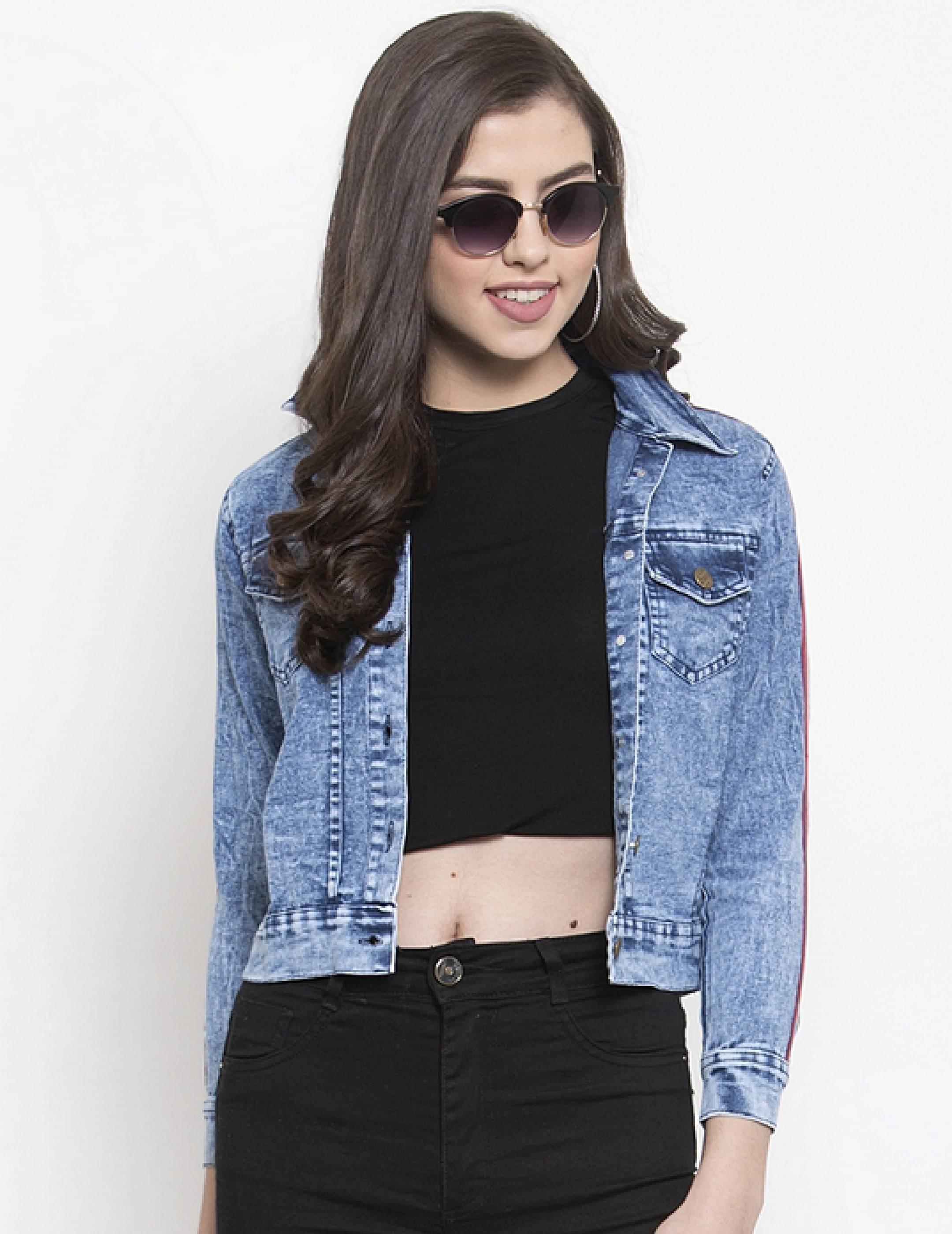 VOXATI - Denim Multi Color Denim Jacket VOXATI - Denim Multi Color Denim Jacket