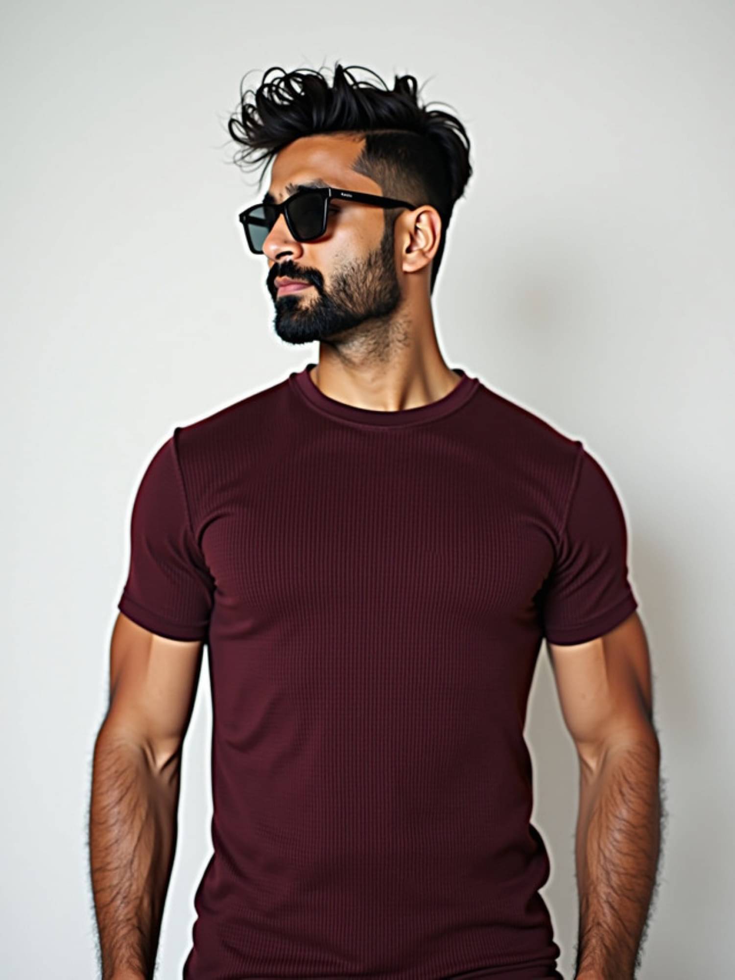     			fashion and youth Cotton Blend Regular Fit Solid Half Sleeves Men's Round T-Shirt - Maroon ( Pack of 1 )