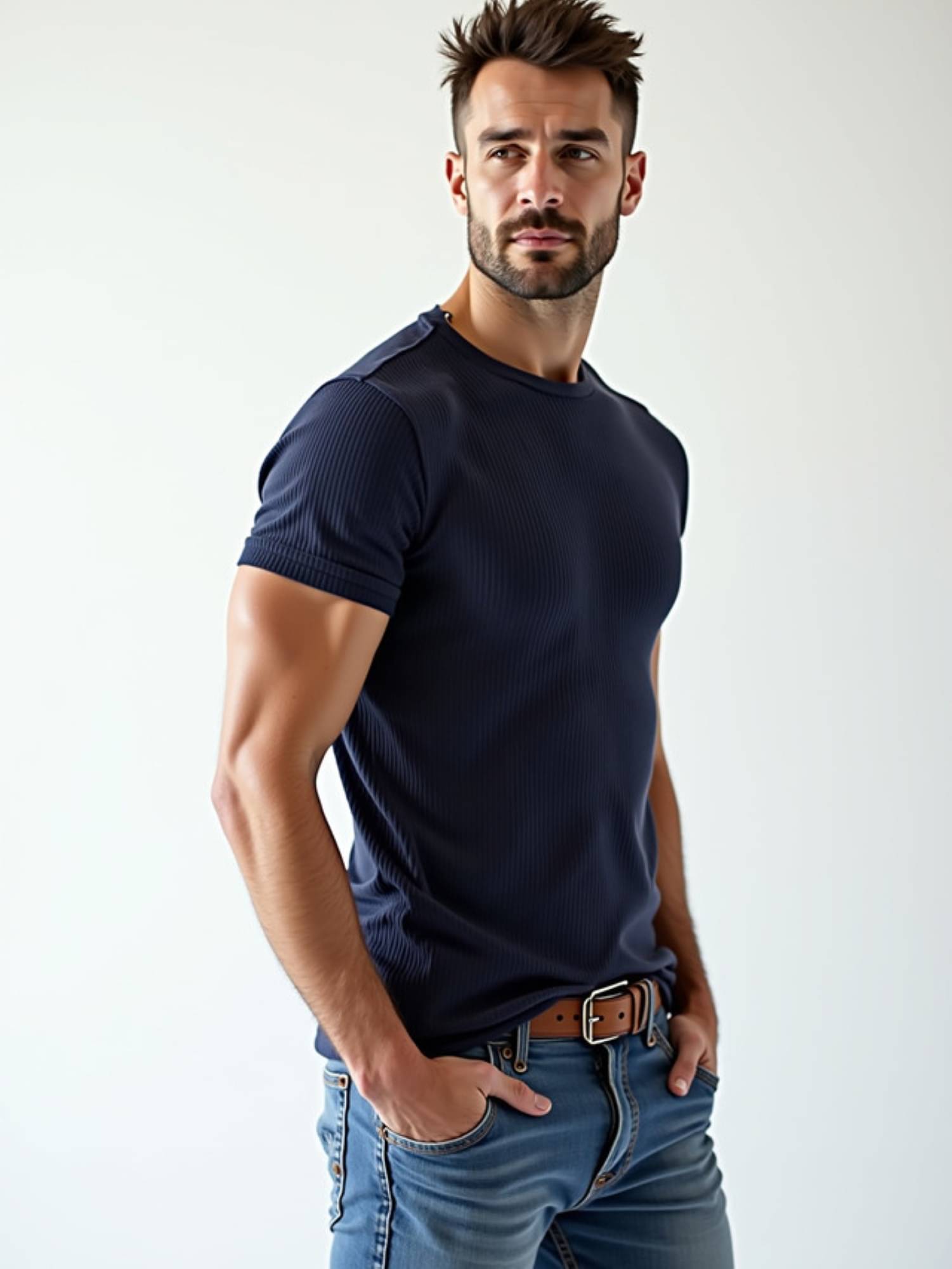 fashion and youth Cotton Blend Regular Fit Solid Half Sleeves Men's Round T-Shirt - Navy Blue ( Pack of 1 ) fashion and youth Cotton Blend Regular Fit Solid Half Sleeves Men's Round T-Shirt - Navy Blue ( Pack of 1 )