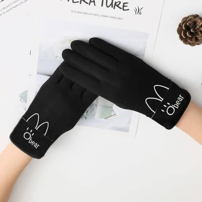 Alamos Black Women's Woollen Gloves ( Pack of 1 ) Alamos Black Women's Woollen Gloves ( Pack of 1 )