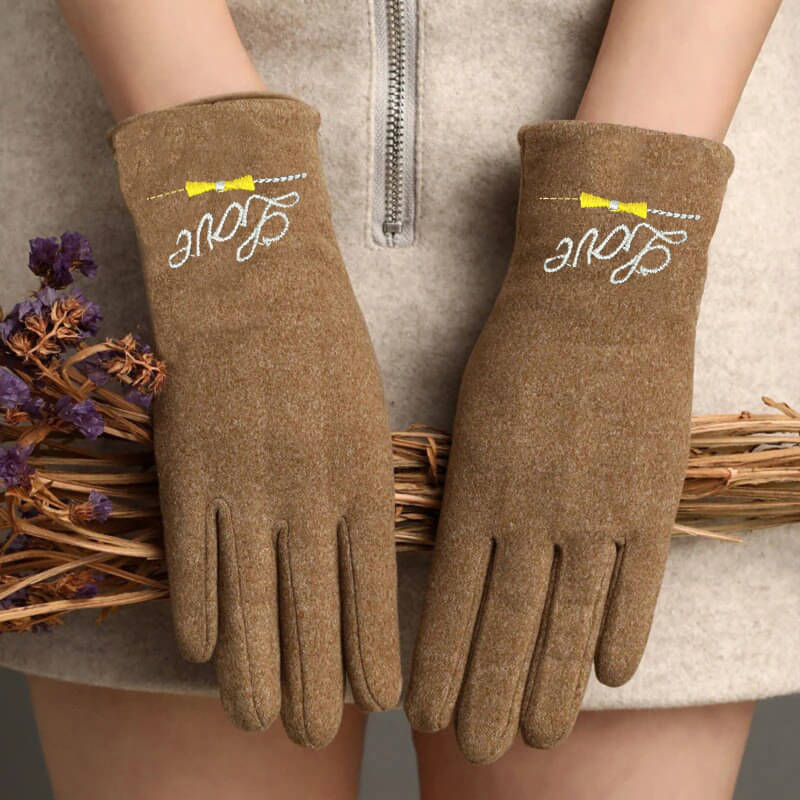     			Alamos Brown Polyester Men's Woollen Gloves ( Pack of 1 )