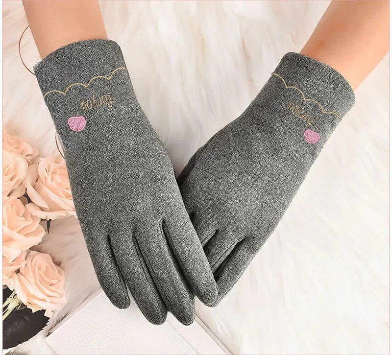 Alamos Gray Polyester Men's Woollen Gloves ( Pack of 1 ) Alamos Gray Polyester Men's Woollen Gloves ( Pack of 1 )
