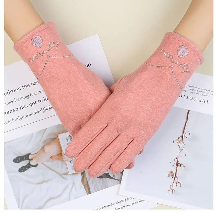     			Alamos PeachPuff Polyester Men's Woollen Gloves ( Pack of 1 )