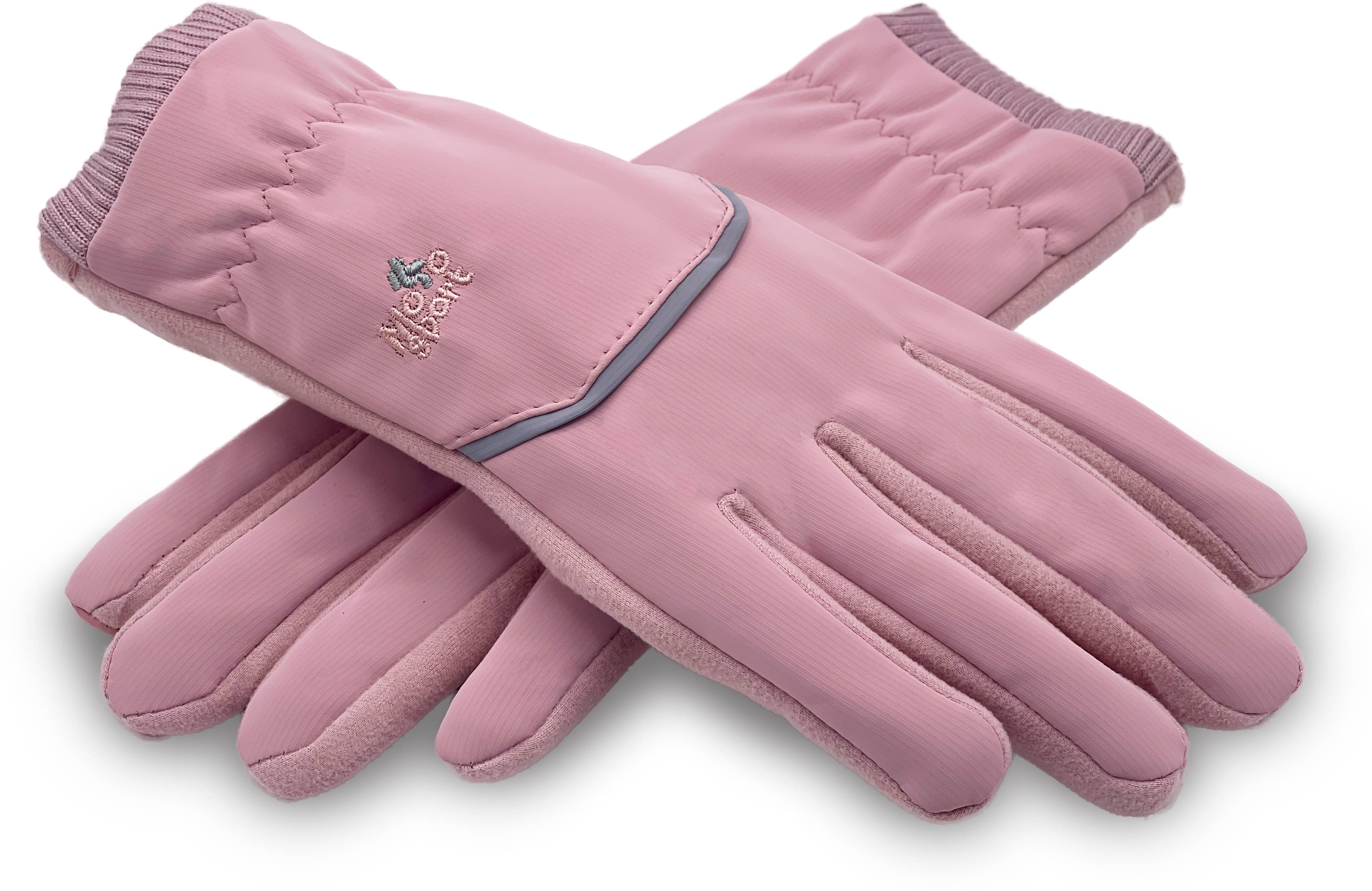    			Alamos Pink Polyester Men's Woollen Gloves ( Pack of 1 )