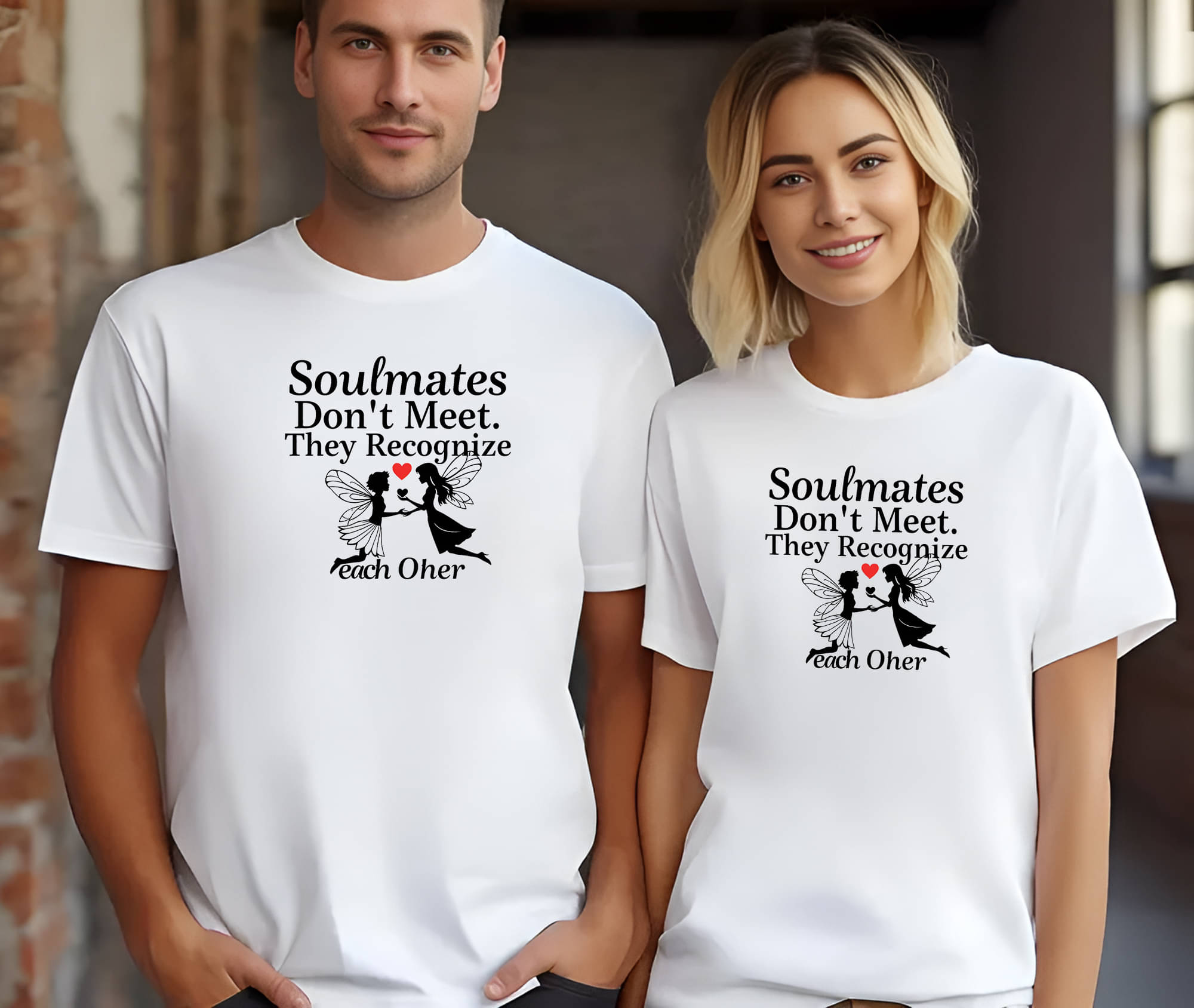     			BINAYAK White Cotton Regular Fit Couple T-Shirt